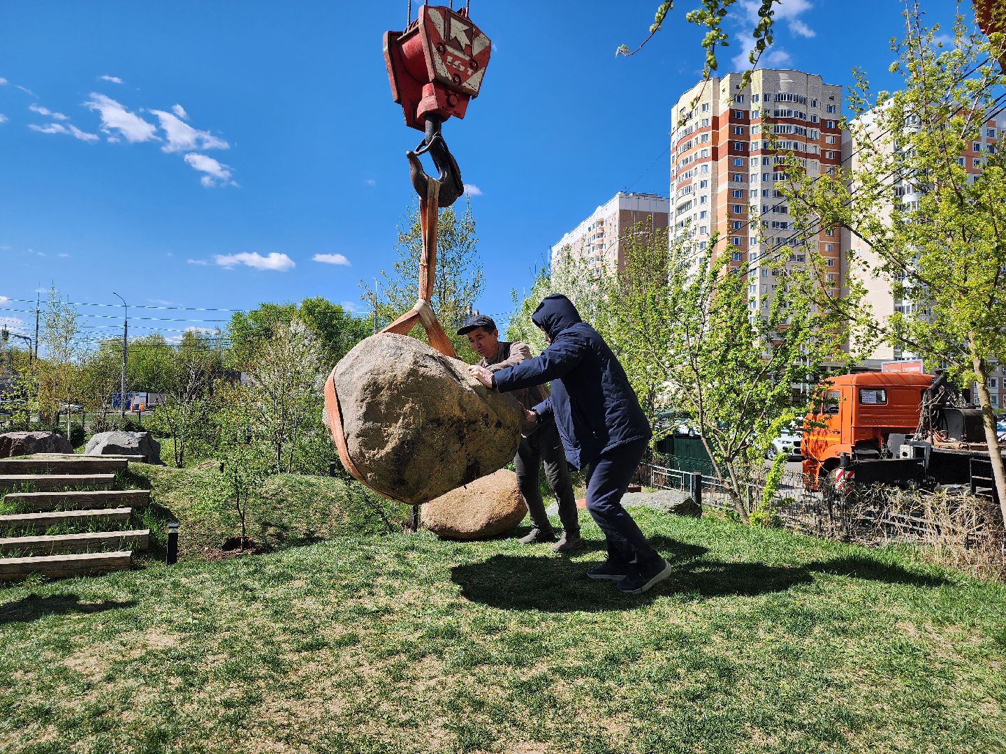 Подольск, сад камней памяти и славы, 80 лет победе,