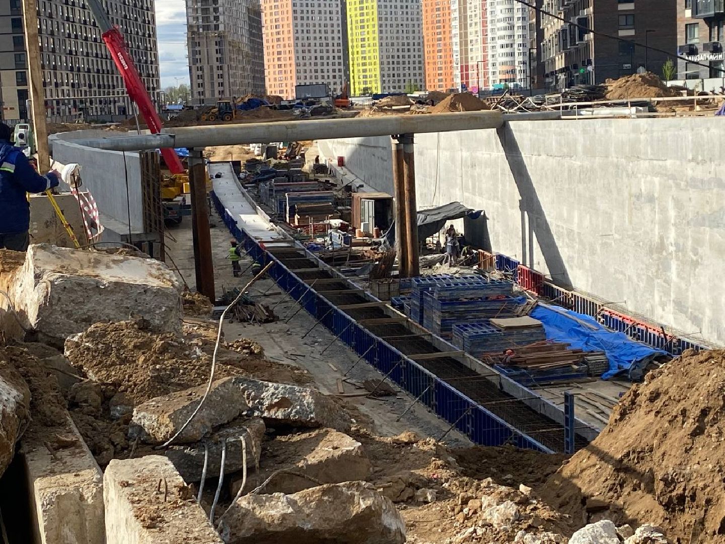 тоннель в путилково, строительство тоннеля,