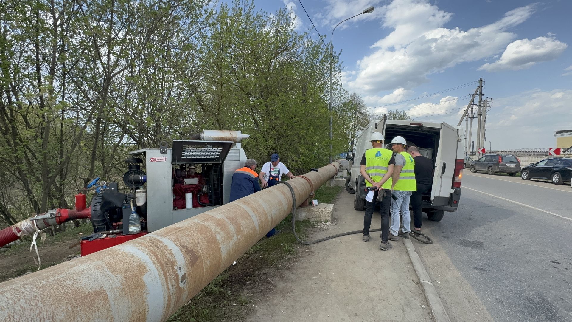 солнечногорск, коллектор, ремонтные работы, жители, ремонт коллектора,