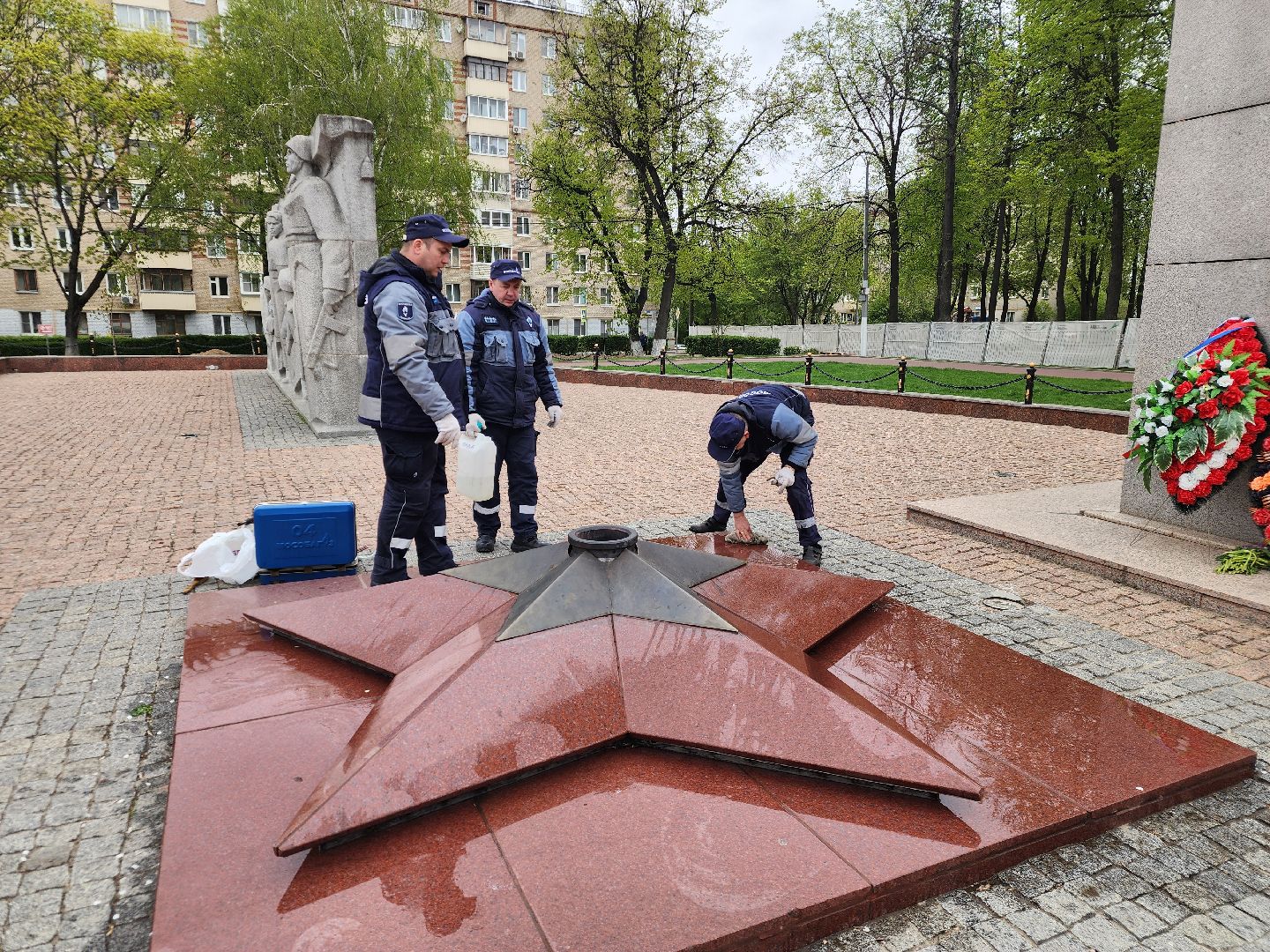 подольск, вечный огонь, Техническое обслуживание,