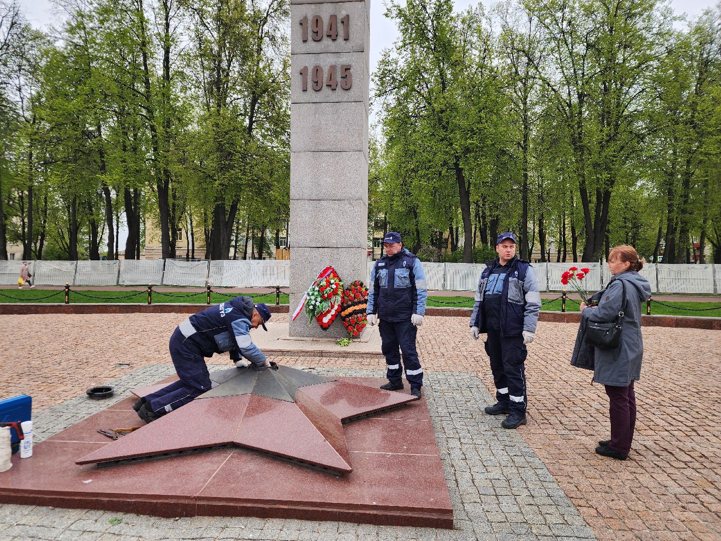 подольск, вечный огонь, Техническое обслуживание,