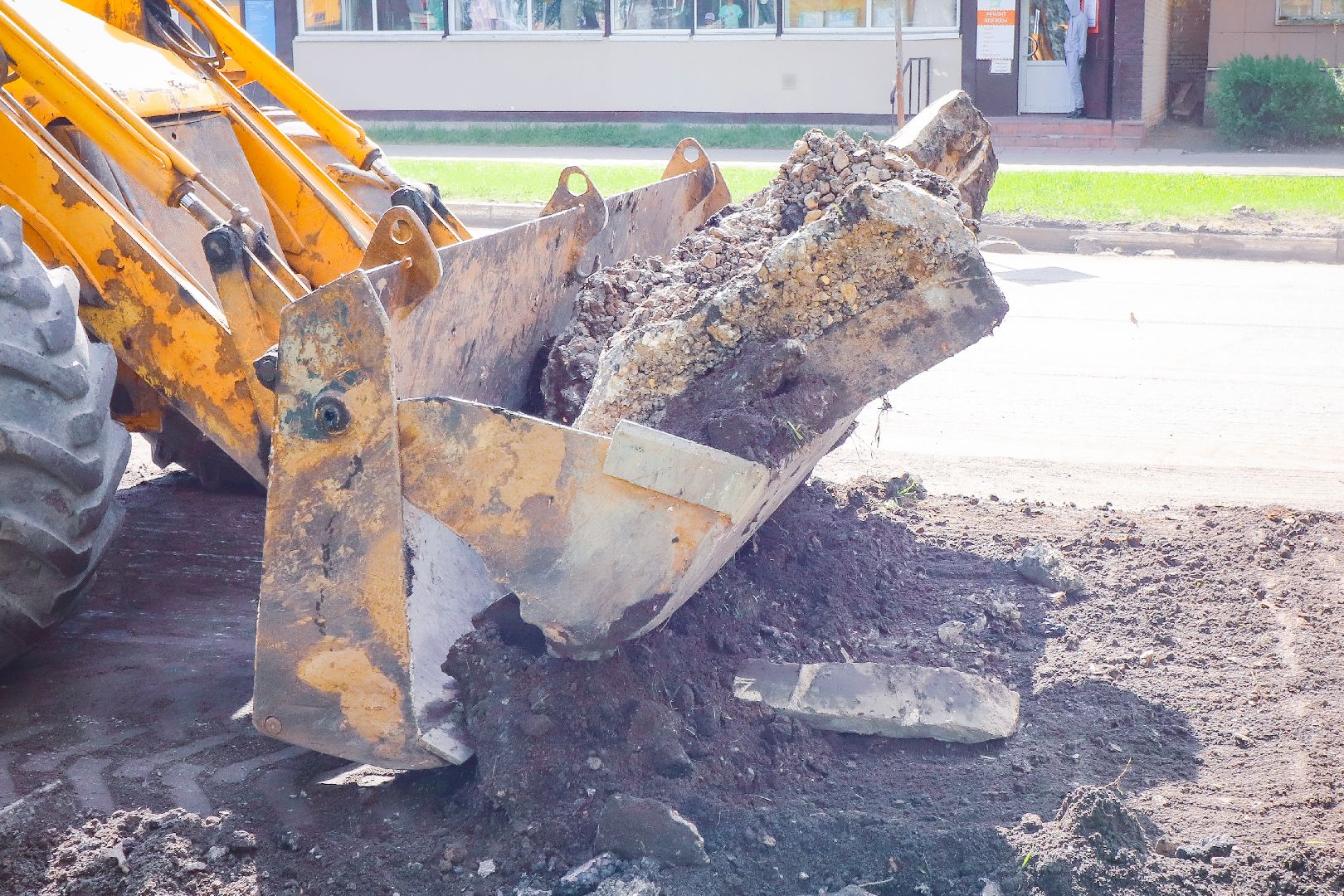 клин, ремонт дороги, транспорт, общество,