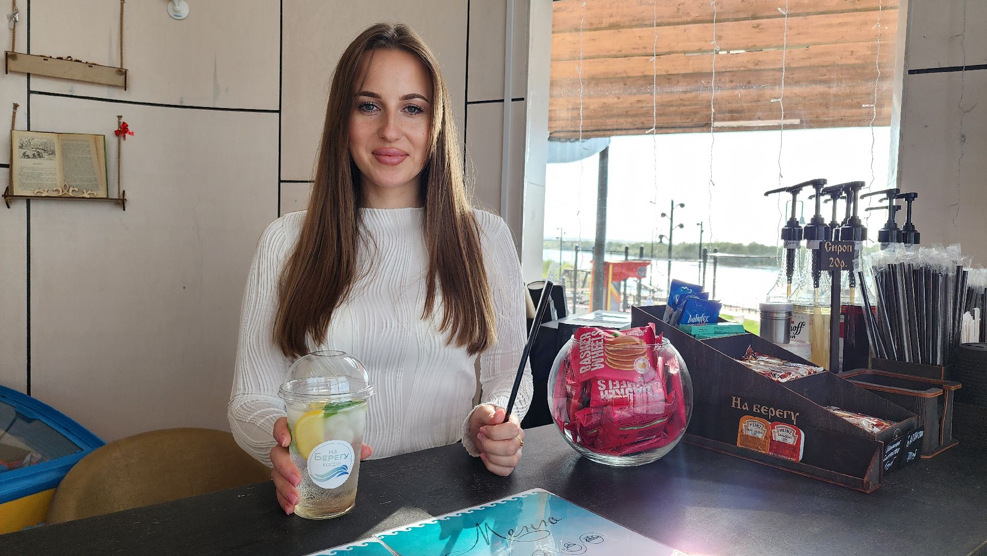 кашира, набережная , отдых, туризм, река, кафе,