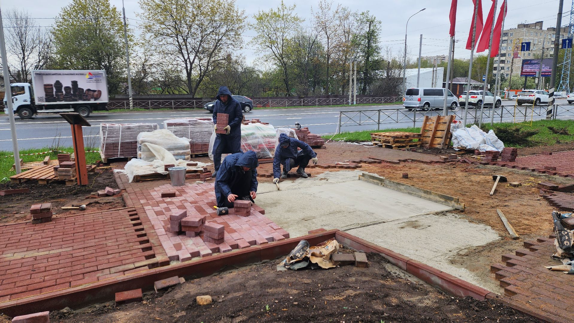 солнечногорск, скорбящая мать, вечный огонь, подготовка к 9 мая,