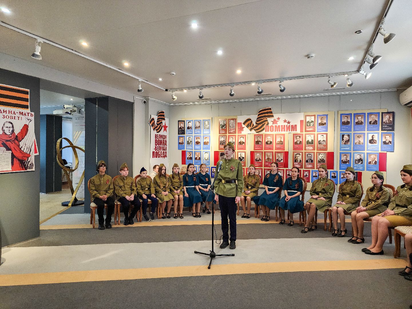 Подольск, 80 лет победе, подольский краеведческий музей, ветераны Вооруженных сил РФ,