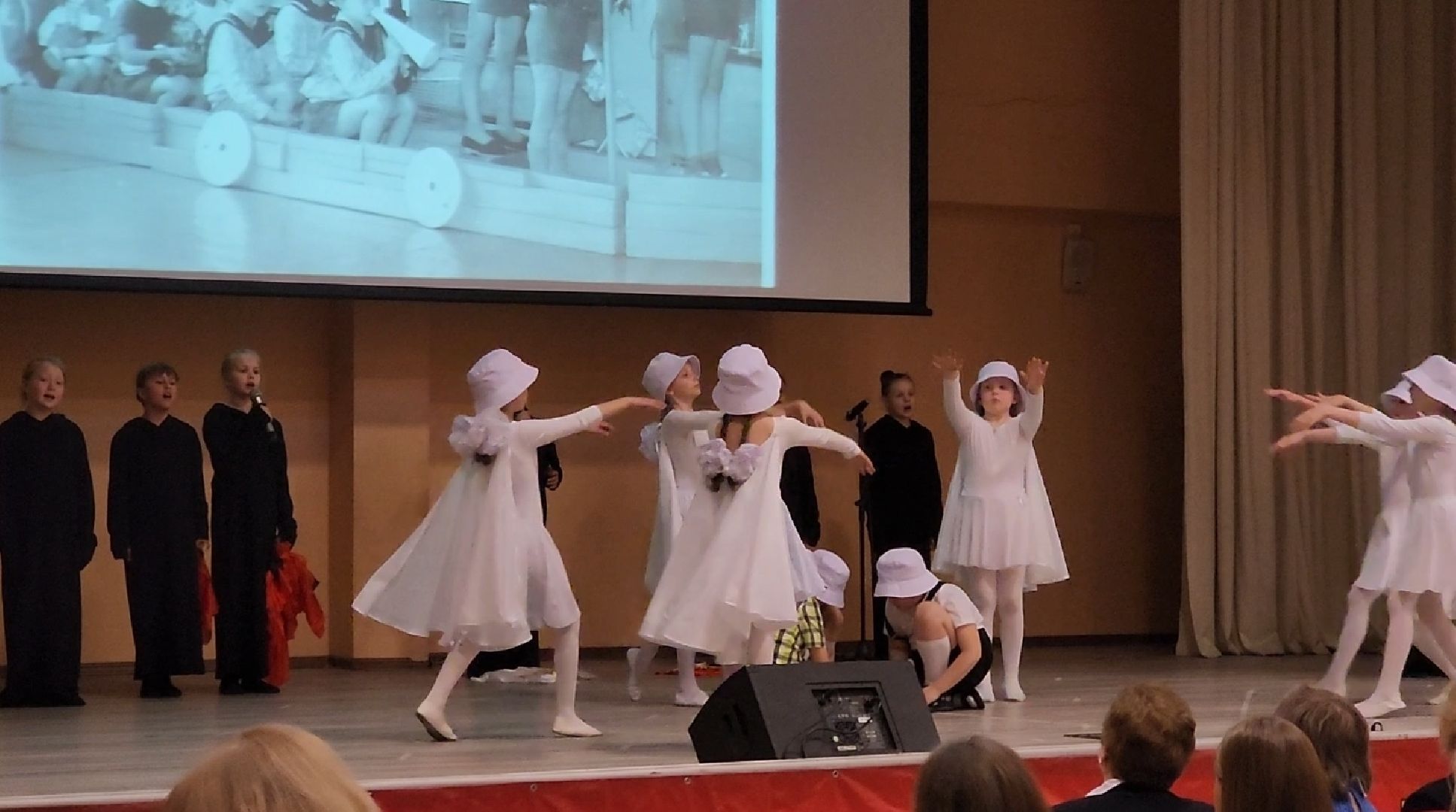 долгопрудный, песни военных лет, конкурс инсценировок, 80 лет победе, младшие классы, 6-я школа,