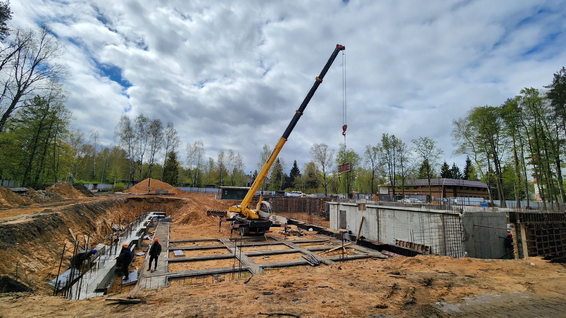 строительство бассейна в монино, щёлково, новый бассейн,