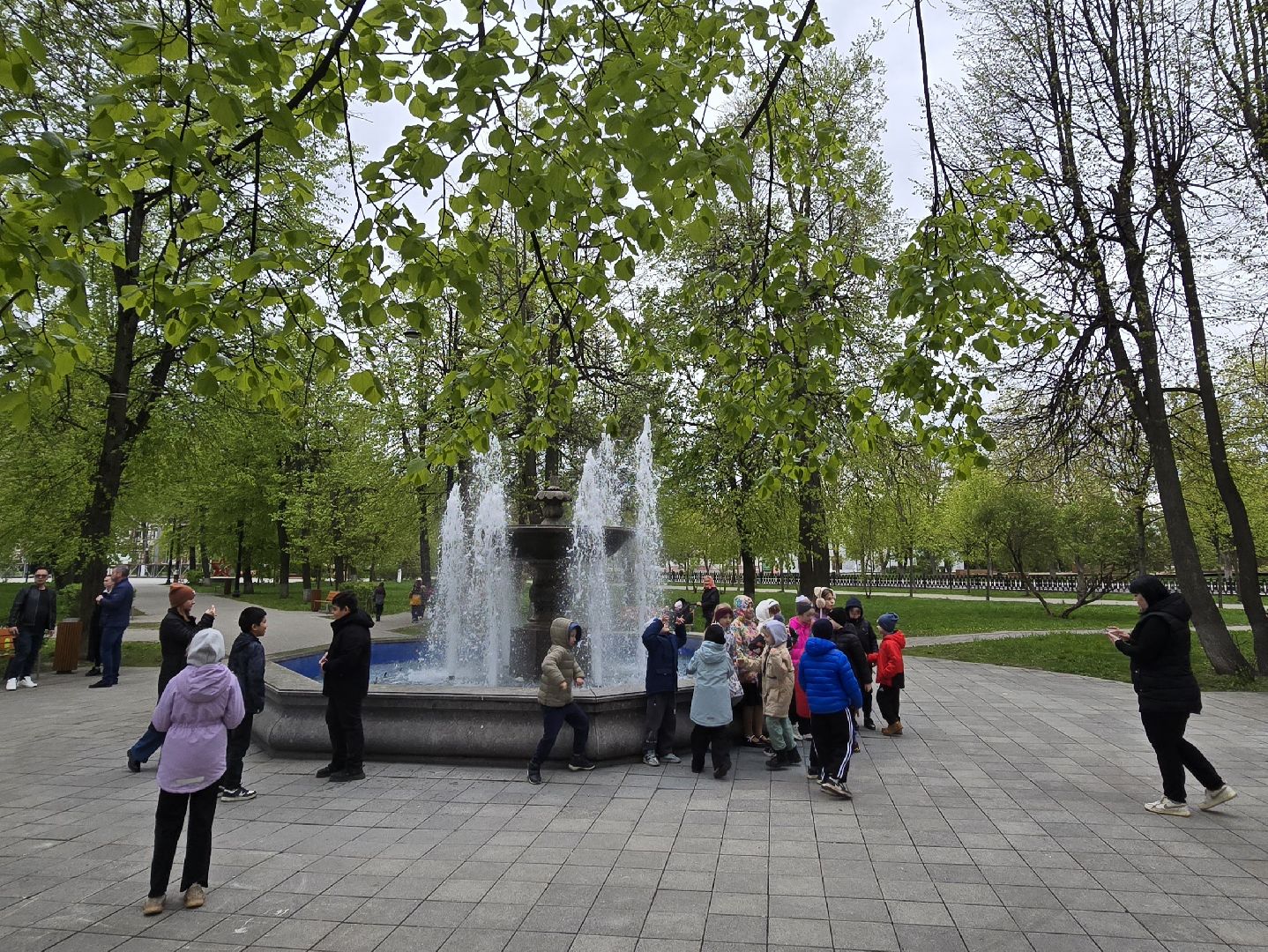 Коломна, фонтан, запуск фонтана,