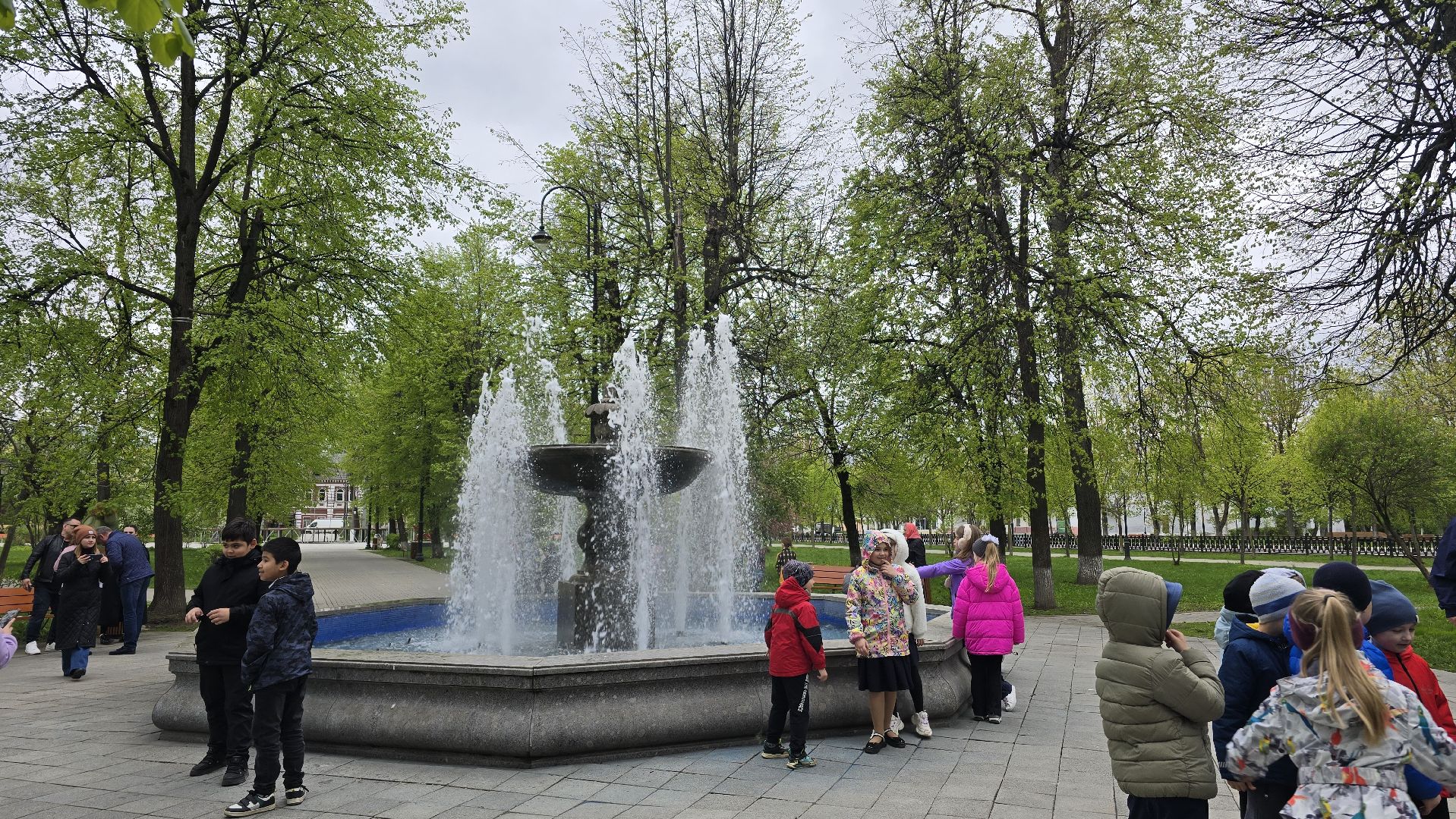 Коломна, фонтан, запуск фонтана,