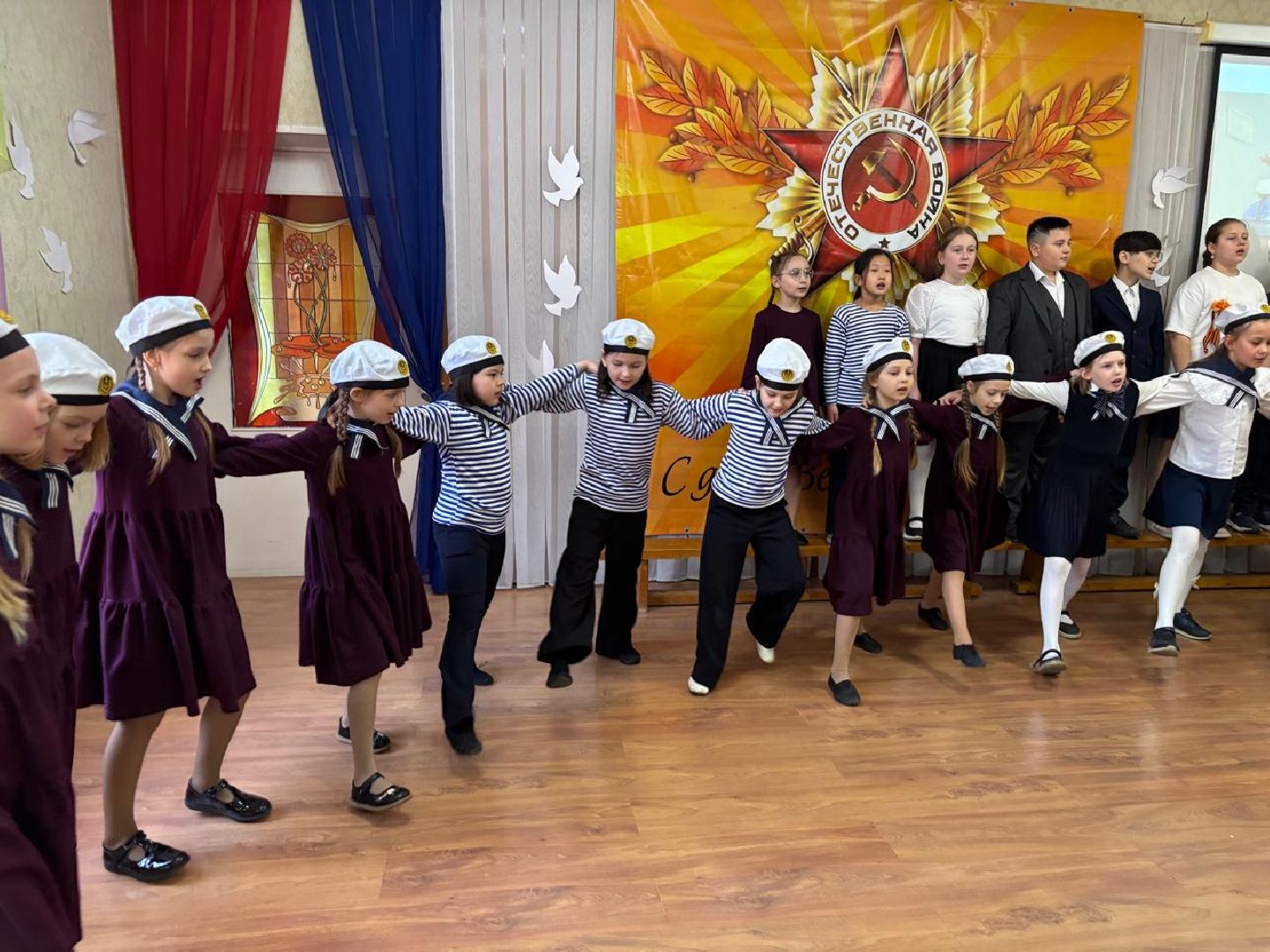 пушкино, лицей, день победы, песни, песни военных лет, хореография, лицеисты, концерт ко дню победы,родители,вертикалки,