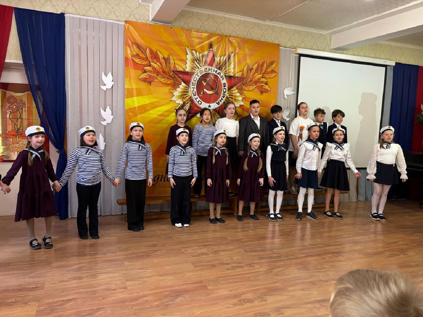 пушкино, лицей, день победы, песни, песни военных лет, хореография, лицеисты, концерт ко дню победы,родители,вертикалки,