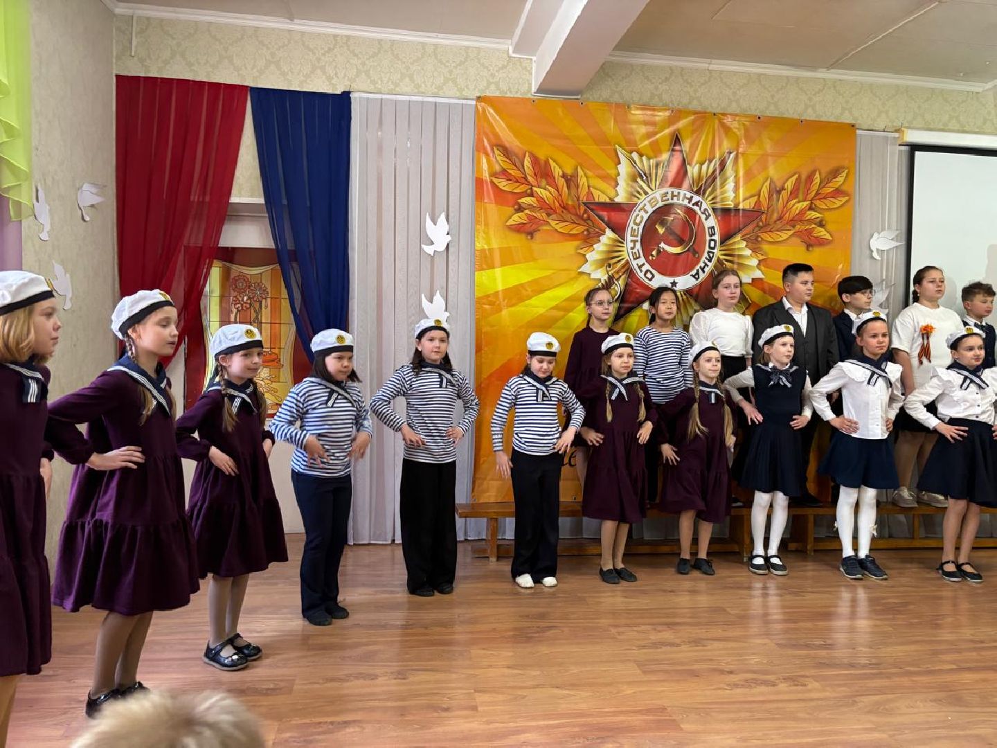 пушкино, лицей, день победы, песни, песни военных лет, хореография, лицеисты, концерт ко дню победы,родители,вертикалки,