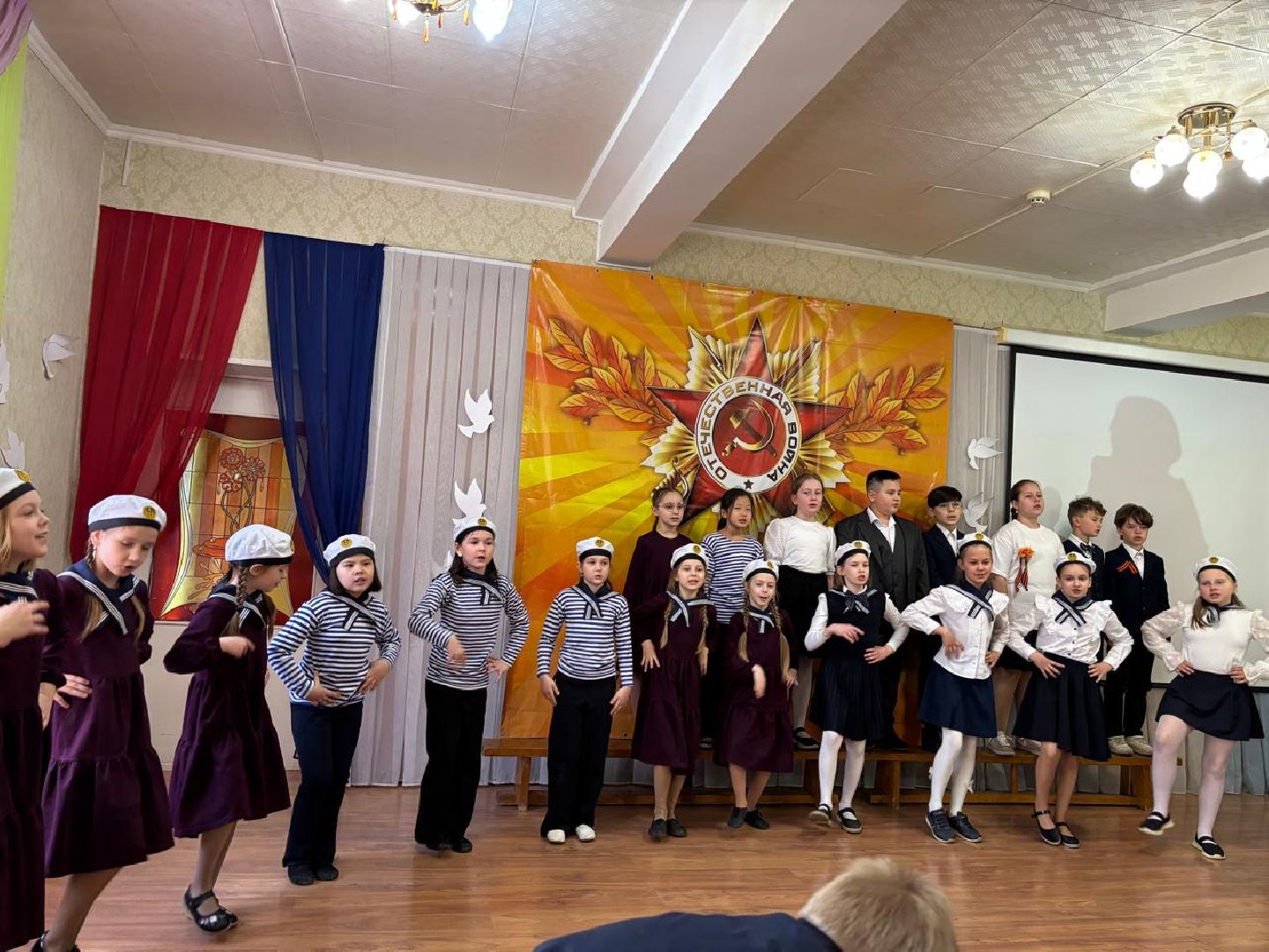 пушкино, лицей, день победы, песни, песни военных лет, хореография, лицеисты, концерт ко дню победы,родители,вертикалки,