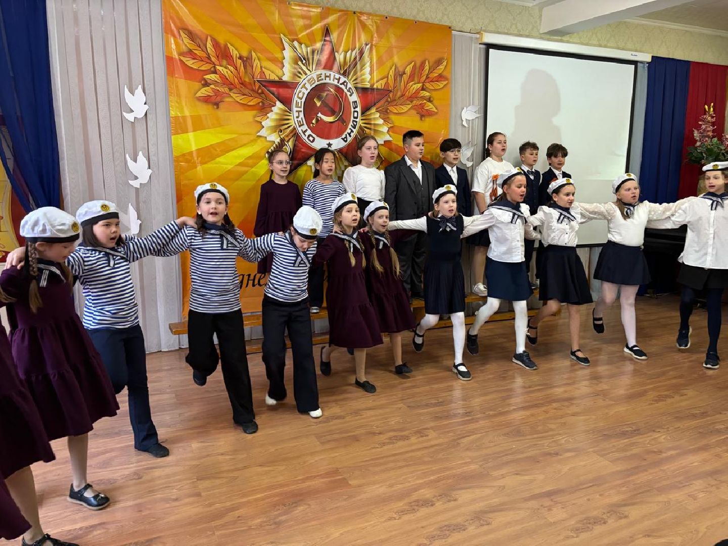пушкино, лицей, день победы, песни, песни военных лет, хореография, лицеисты, концерт ко дню победы,родители,вертикалки,