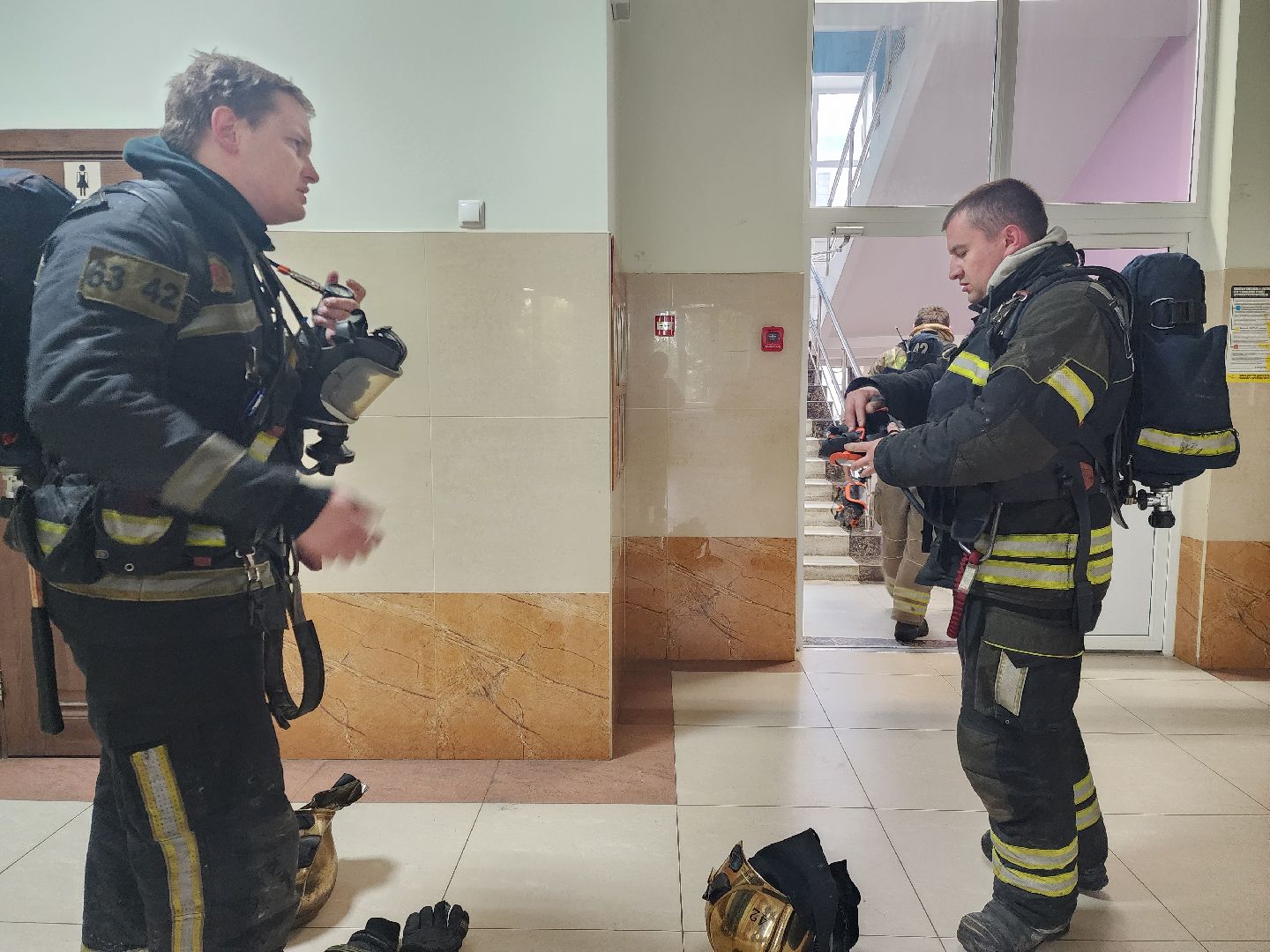 раменское, общество, пожарная безопасность, тренировочная эвакуация в средней школе 22 в дубовой роще,