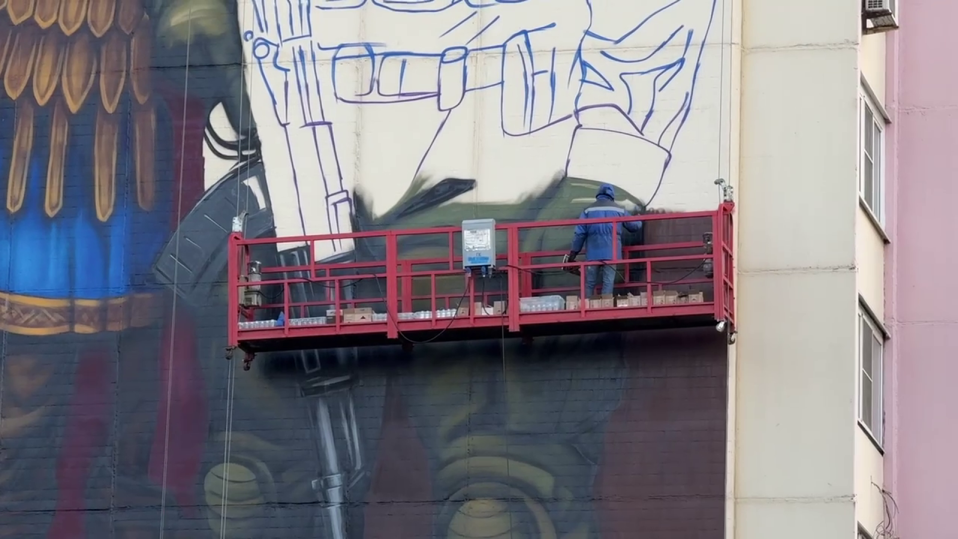 Реутов, мурал, связь поколений, СВО,