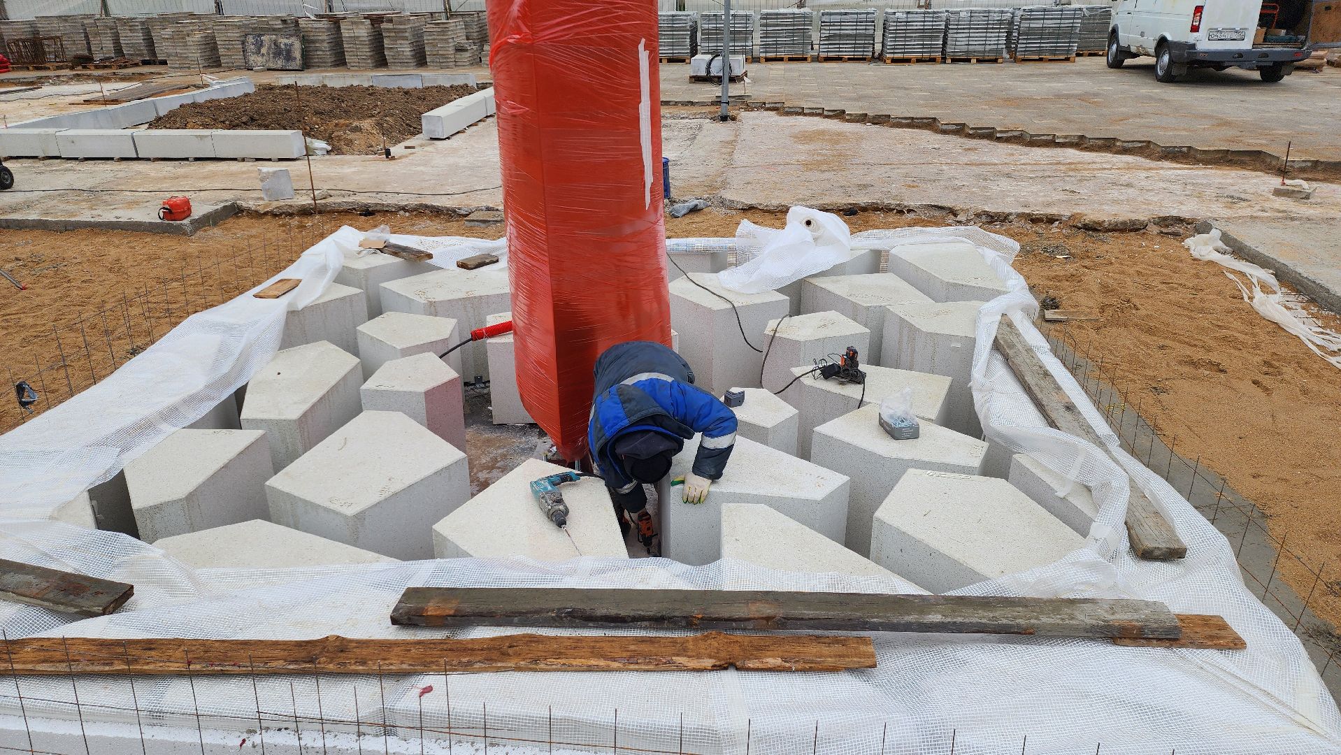 Руза ,  Стела населенный пункт воинской доблести, благоустройство, День Победы,