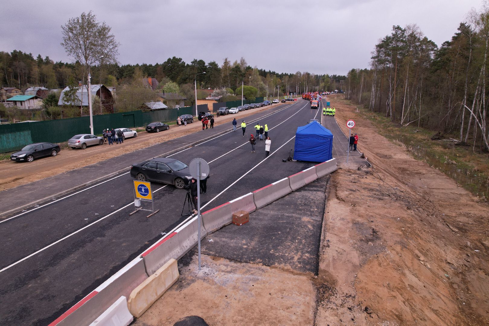 видео с коптера, путепровод в аникеевке, дороги подмосковья,