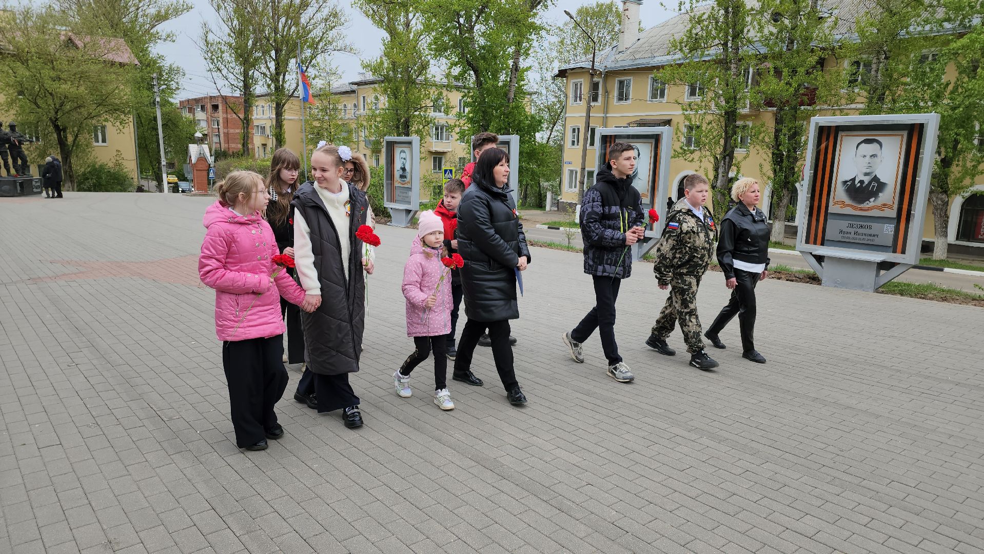 кашира, 9 мая, день победы, вов, экскурсия, мемориал, аллея славы,