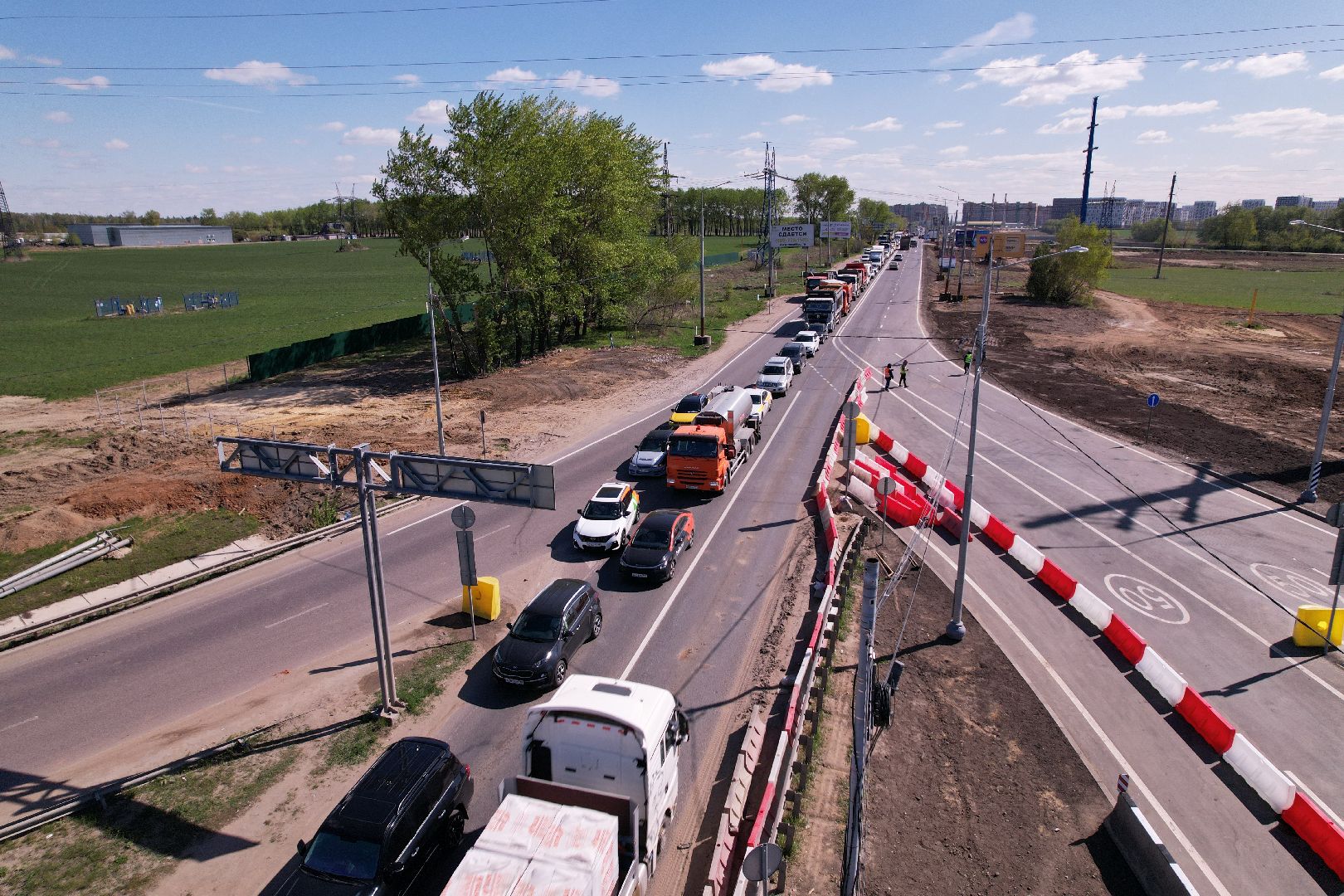 видео с коптера, дороги подмосковья, развязка каширского и володарского шоссе,