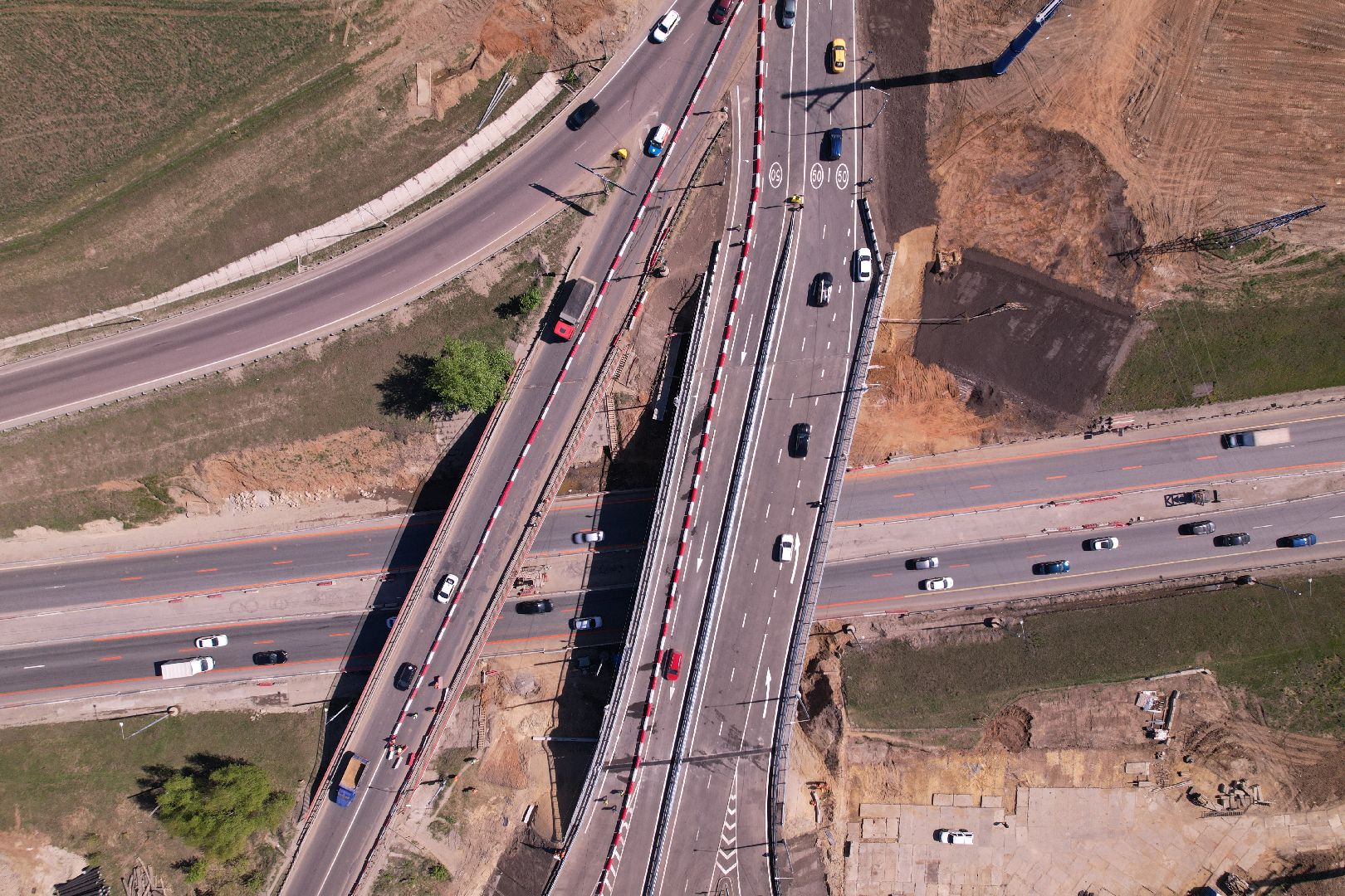 видео с коптера, дороги подмосковья, развязка каширского и володарского шоссе,