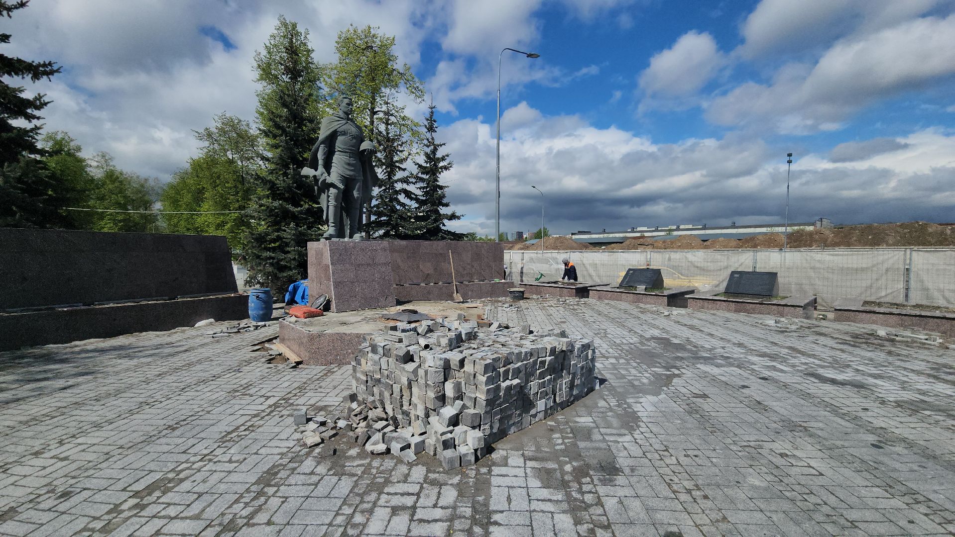 люберцы, 80-летие великой победы, реконструкция мемориала,