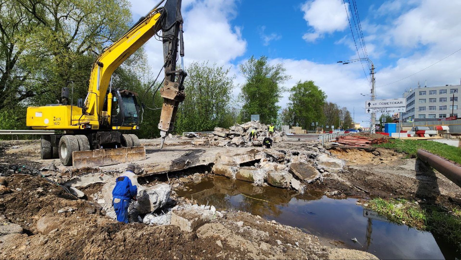 Дмитров, Ремонта моста, Мосавтодор,