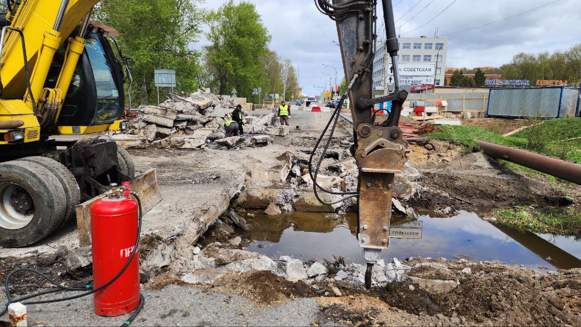 Дмитров, Ремонта моста, Мосавтодор,