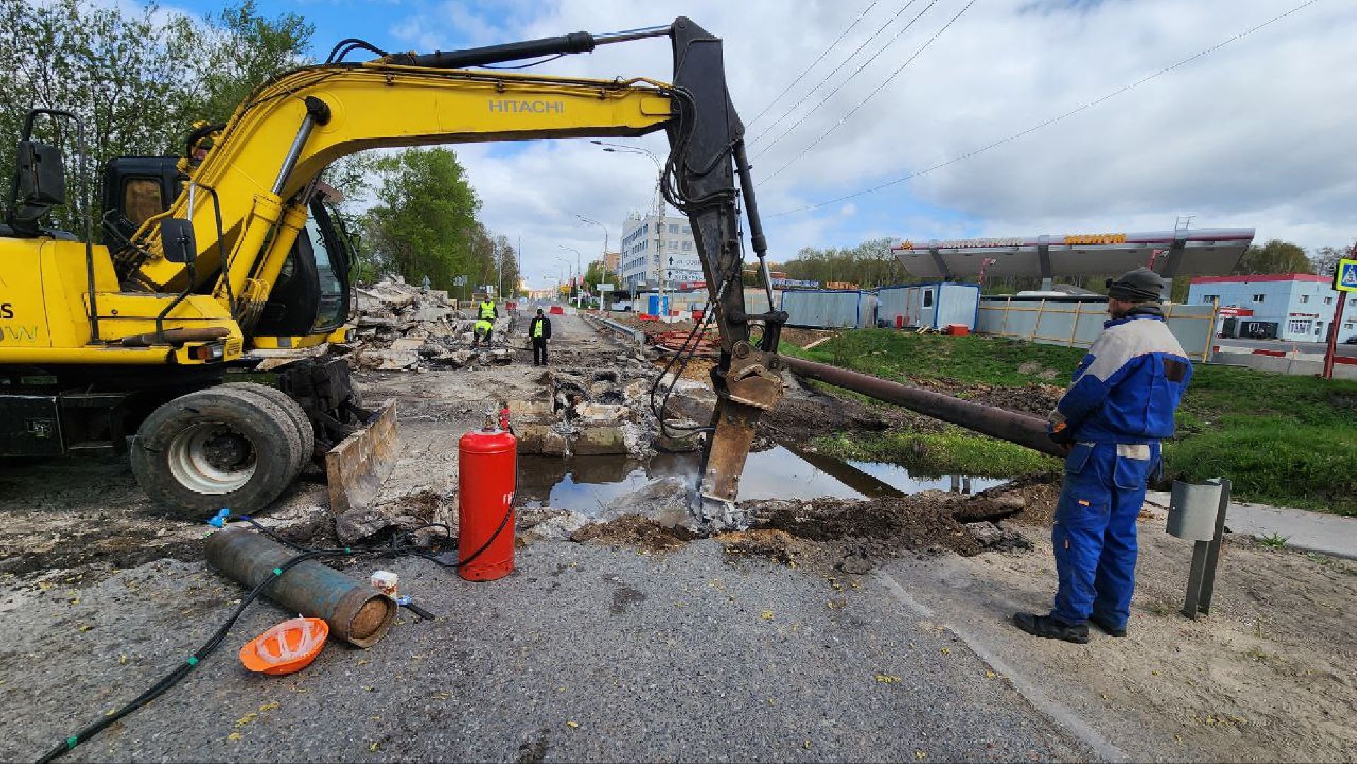 Дмитров, Ремонта моста, Мосавтодор,