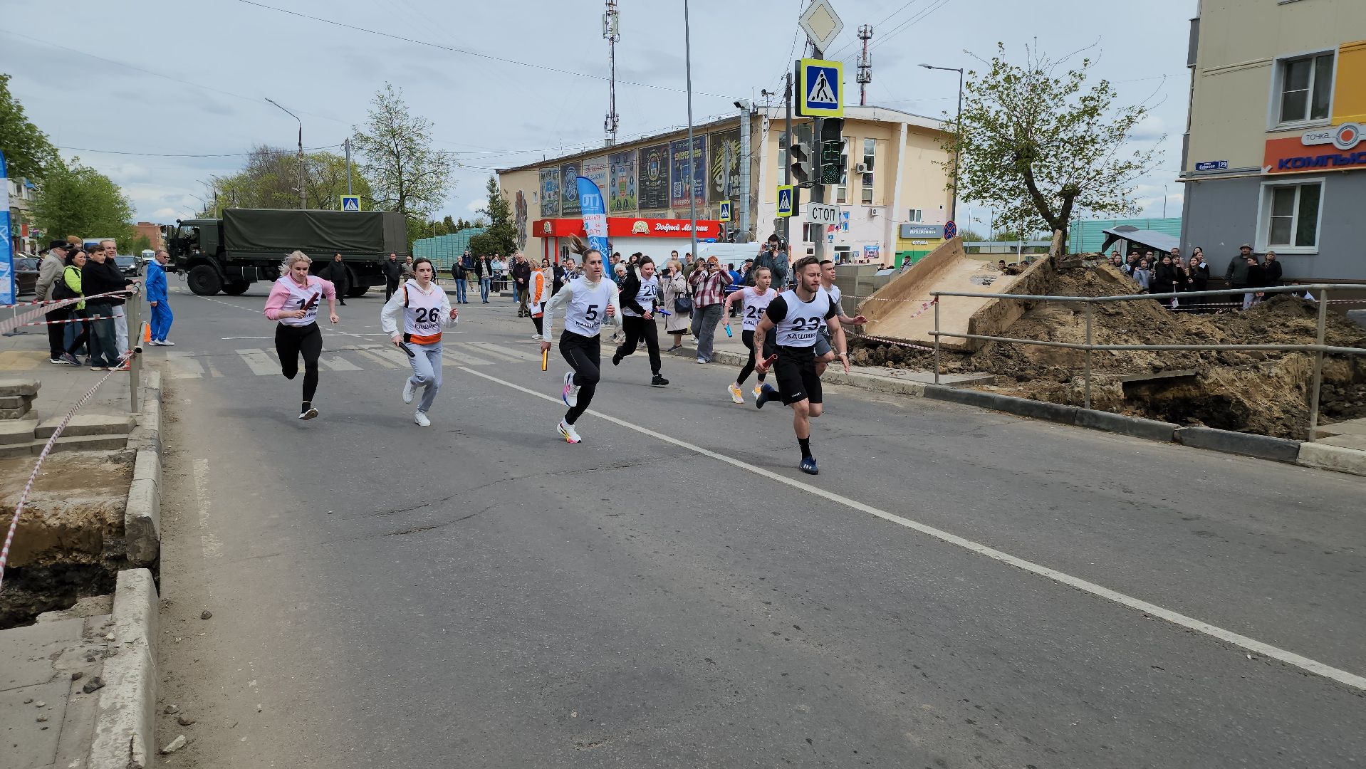 кашира, спорт, 1 мая, эстафета , легкая атлетика, день победы,