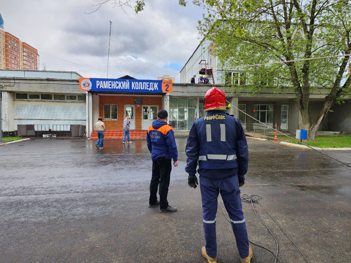 раменское, общество, пожарная безопасность, тренировочная эвакуация в раменском колледже,