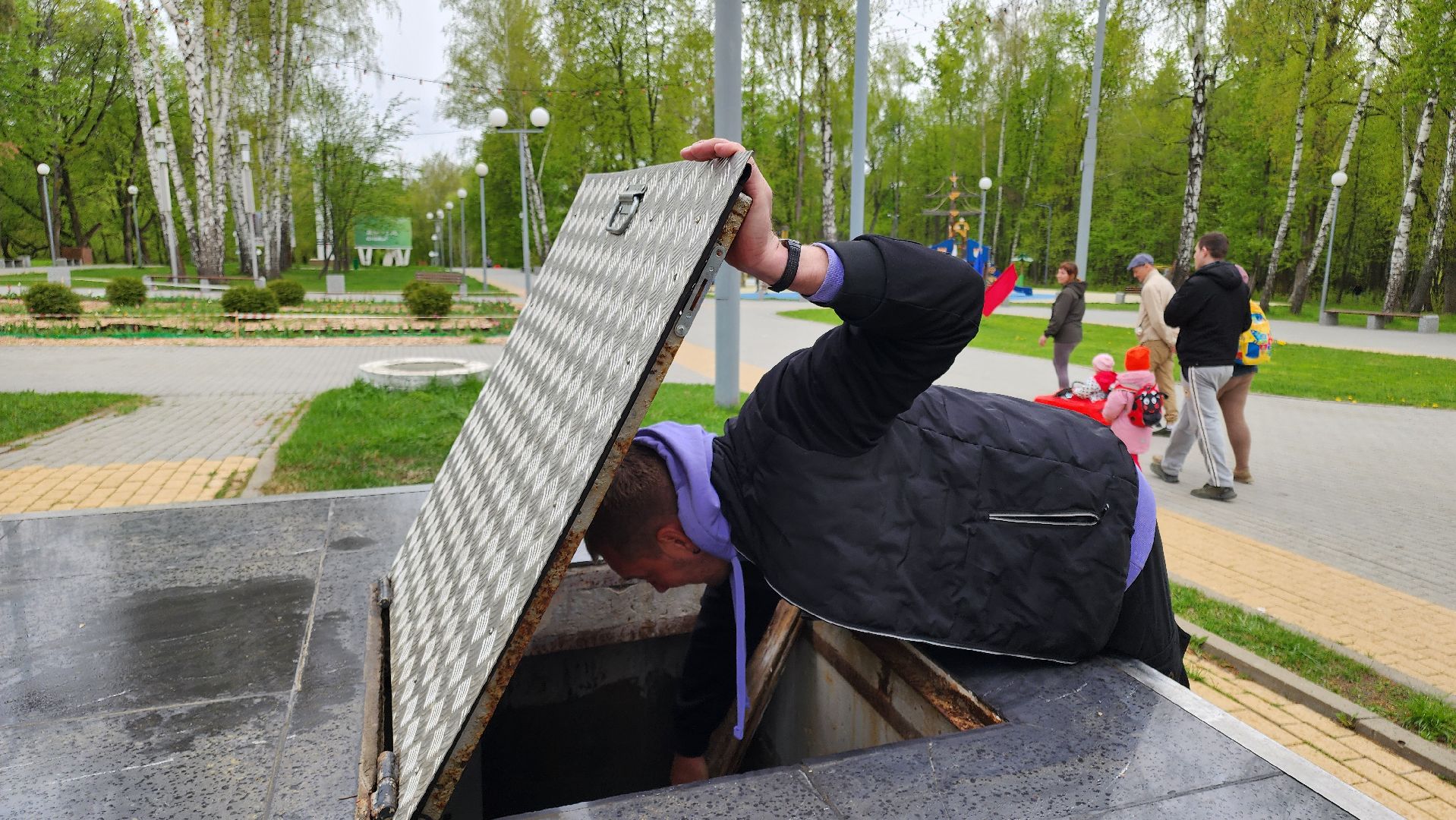 кашира, парк, фонтан, теплый сезон, благоустройство, озеленение,