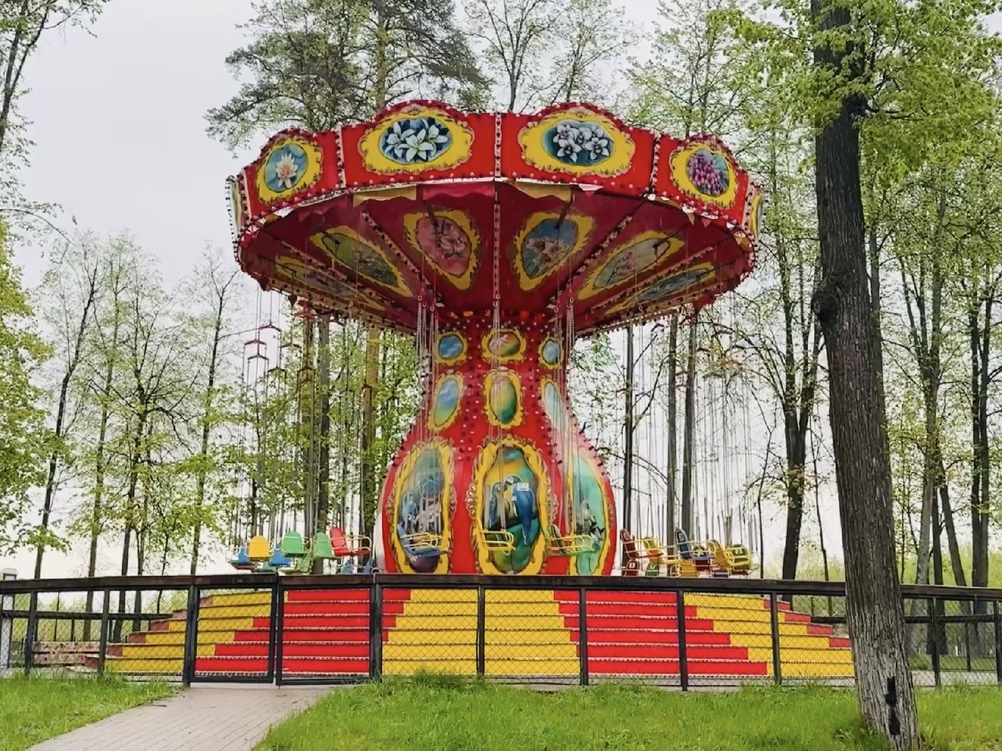 раменское, раменский парк, аттракционы,