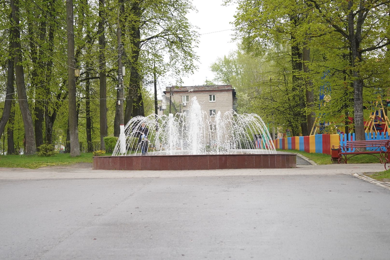 павловский  посад, фонтан , благоустройство,