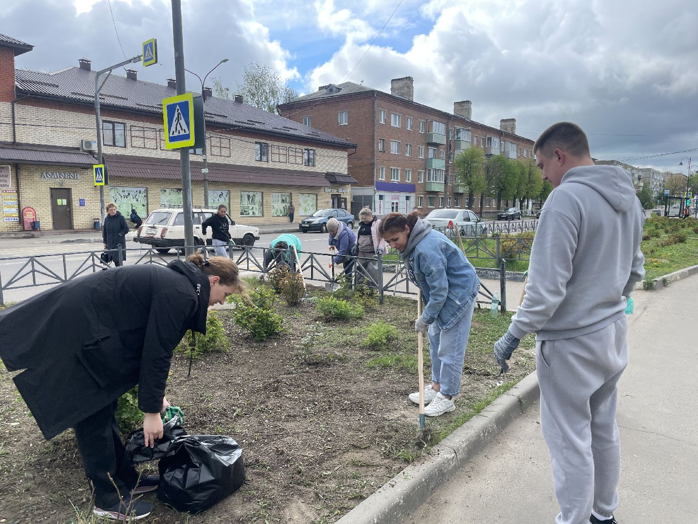 Зарайск, Субботник, Розарий Зарайска, Благоустройство ,