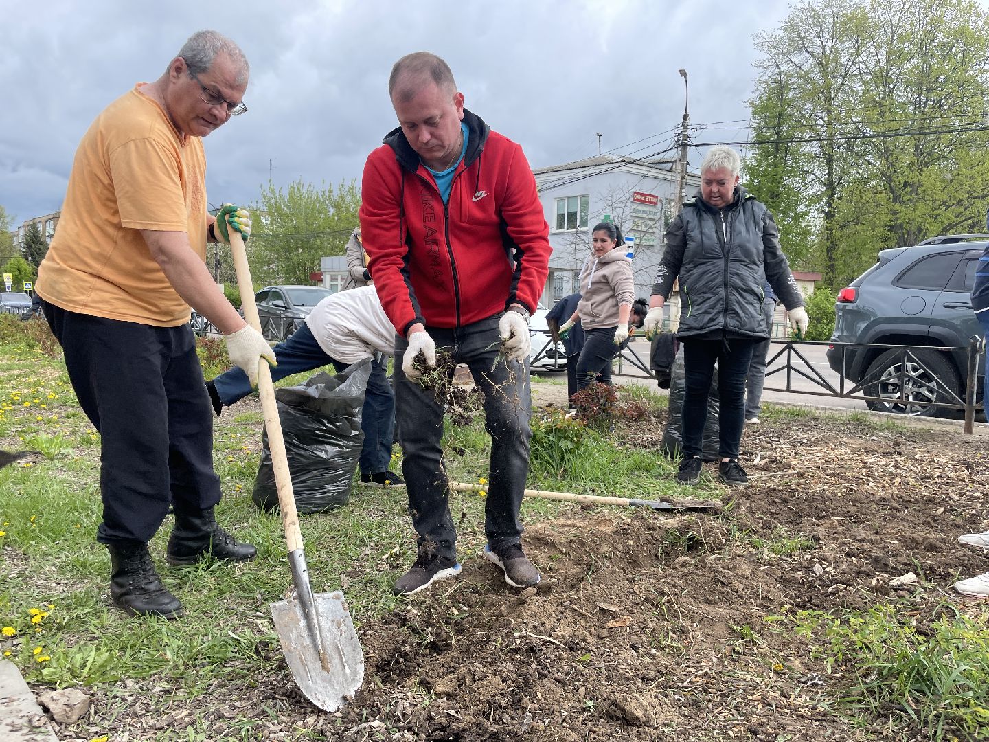 Зарайск, Субботник, Розарий Зарайска, Благоустройство ,