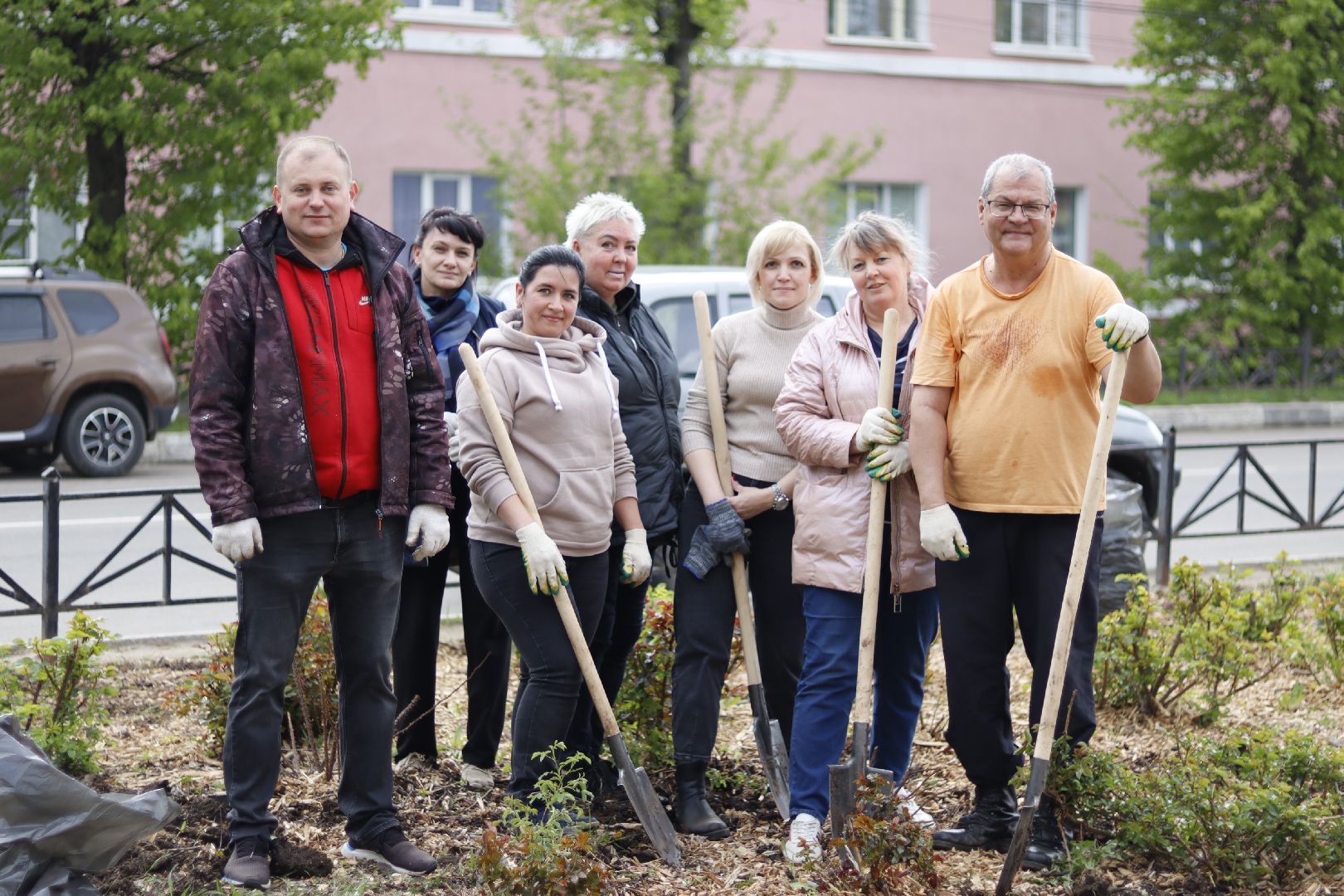 Зарайск, Субботник, Розарий Зарайска, Благоустройство ,