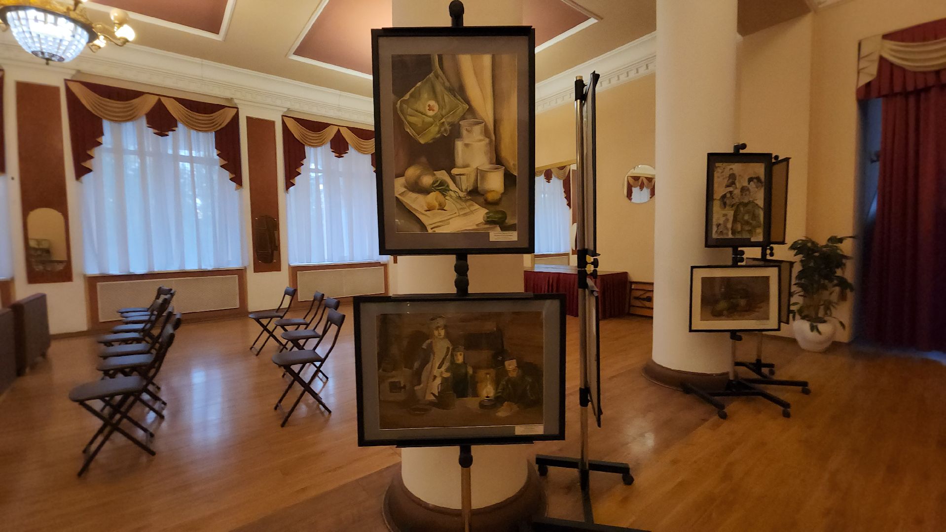 пушкино,  экспозиция, великая отечественная война, 80-летие великой победы, картины, художественная выставка, художественная школа, патриотизм, история,