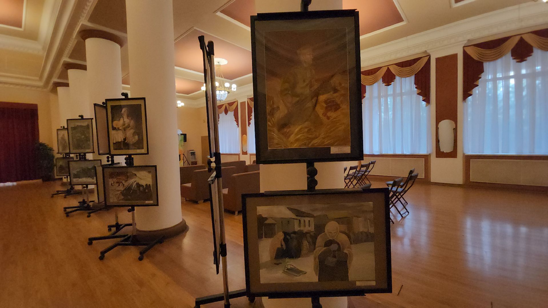 пушкино,  экспозиция, великая отечественная война, 80-летие великой победы, картины, художественная выставка, художественная школа, патриотизм, история,