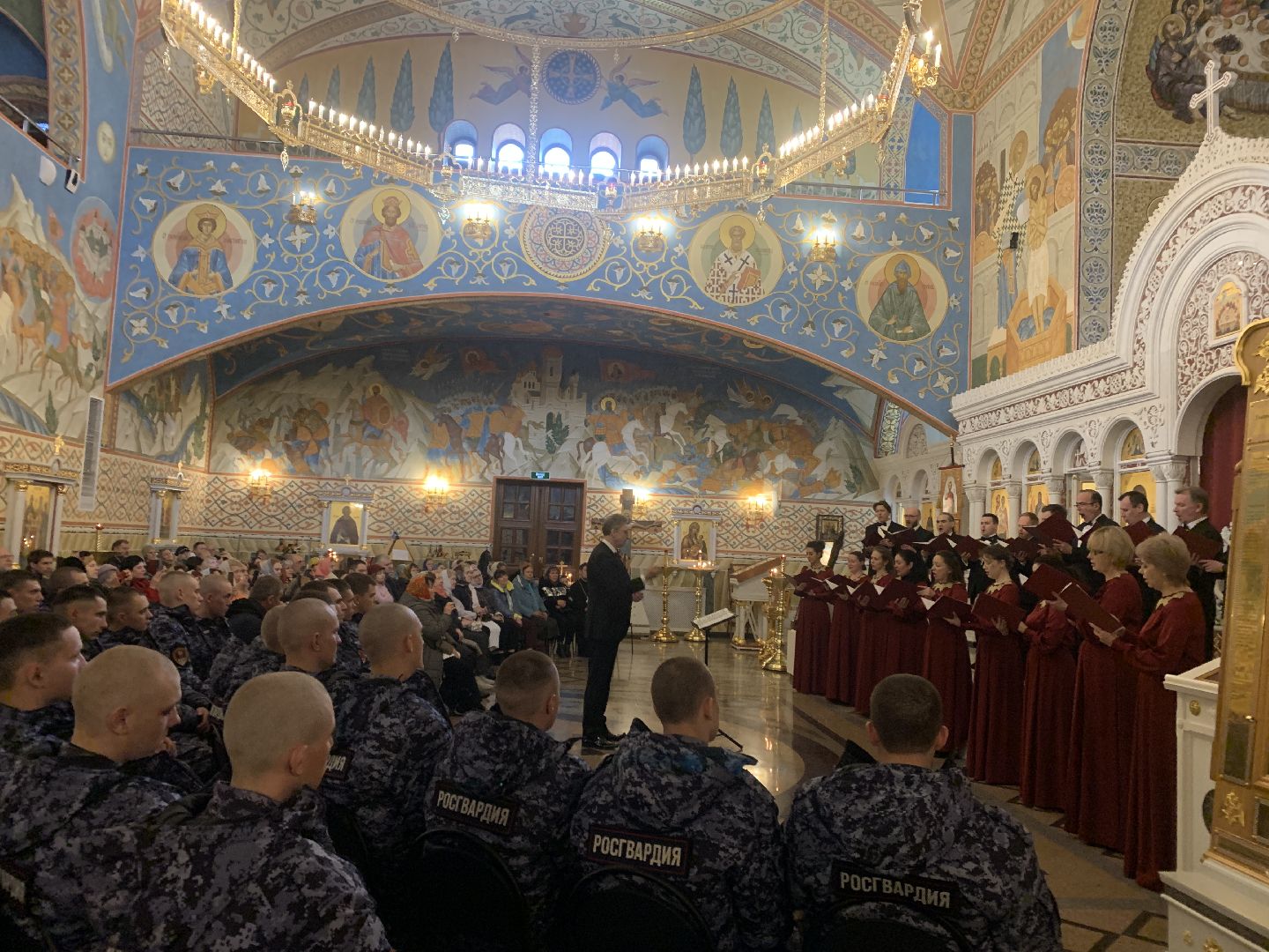 Балашиха, пасхальный фестиваль, патриарший хор храма Христа Спасителя, православие, Главный храм Росгвардии