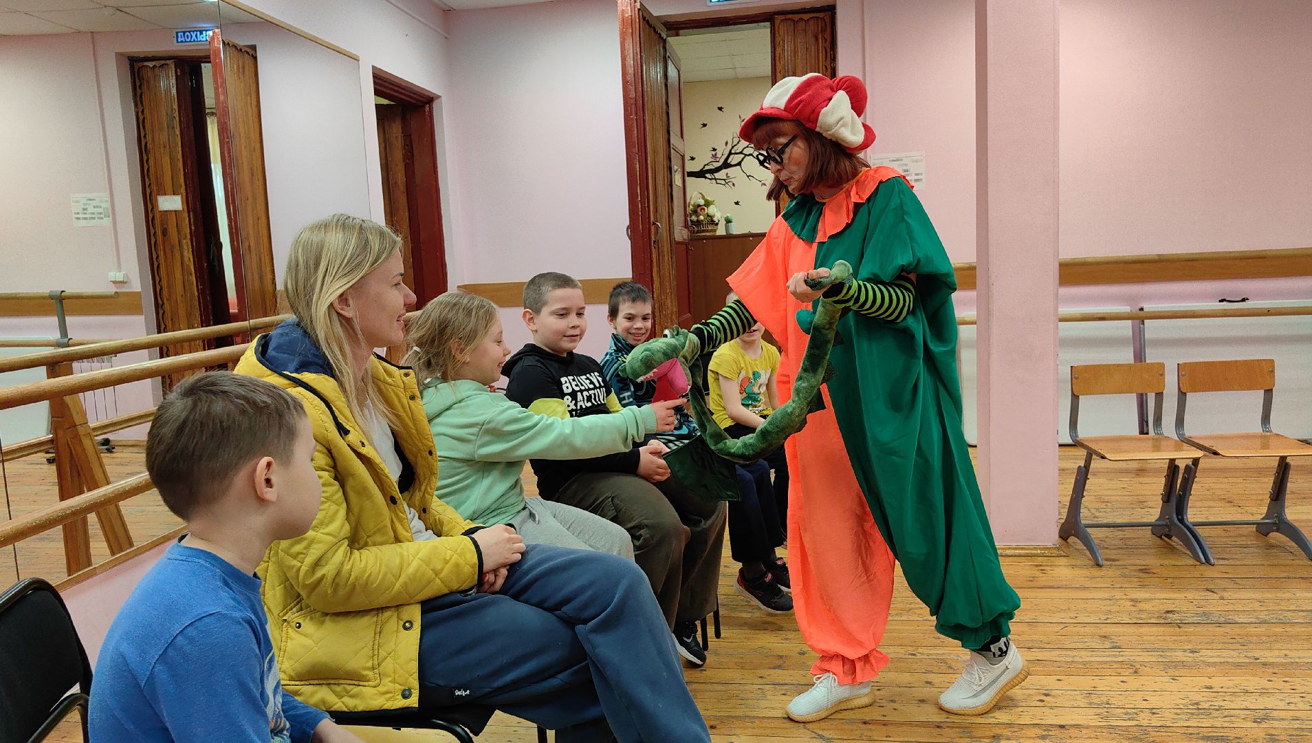 клоун, игры, весна, природа, дк,