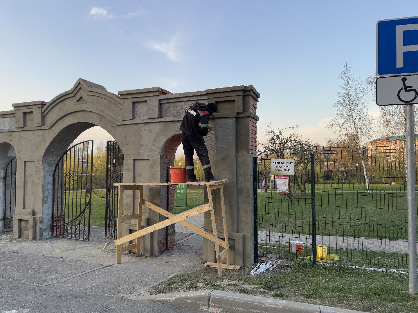 шаховская , реставрация, строители,