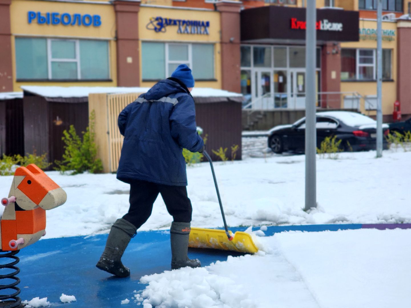 дубна, снегопад, уборка, жкх, дворники,