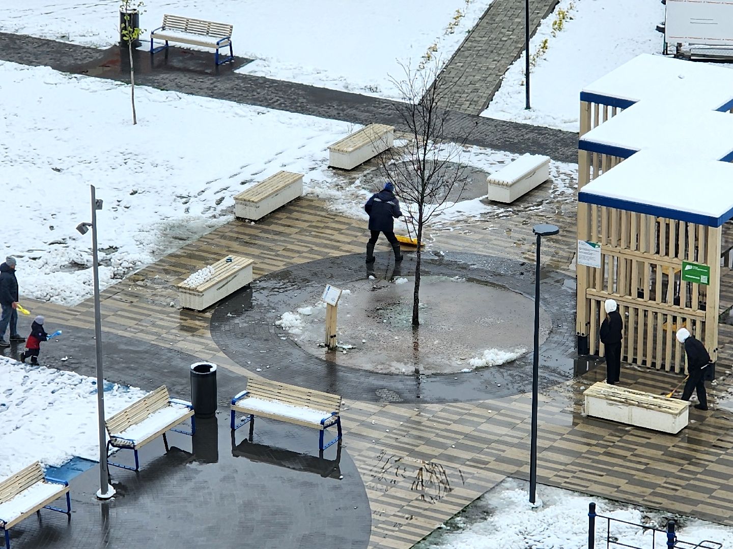 дубна, снегопад, уборка, жкх, дворники,