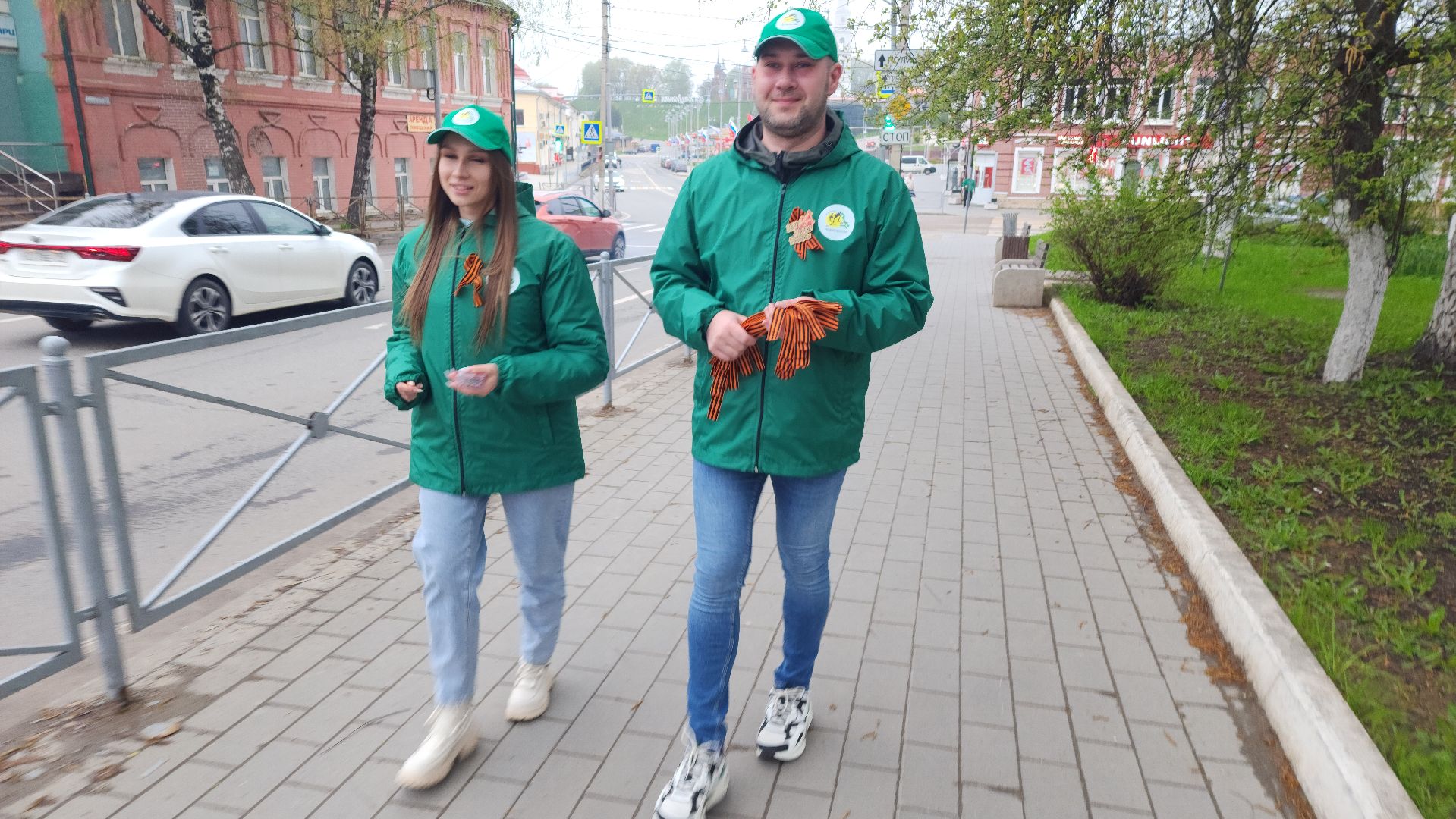 волоколамск, 9 мая, георгиевская ленточка,