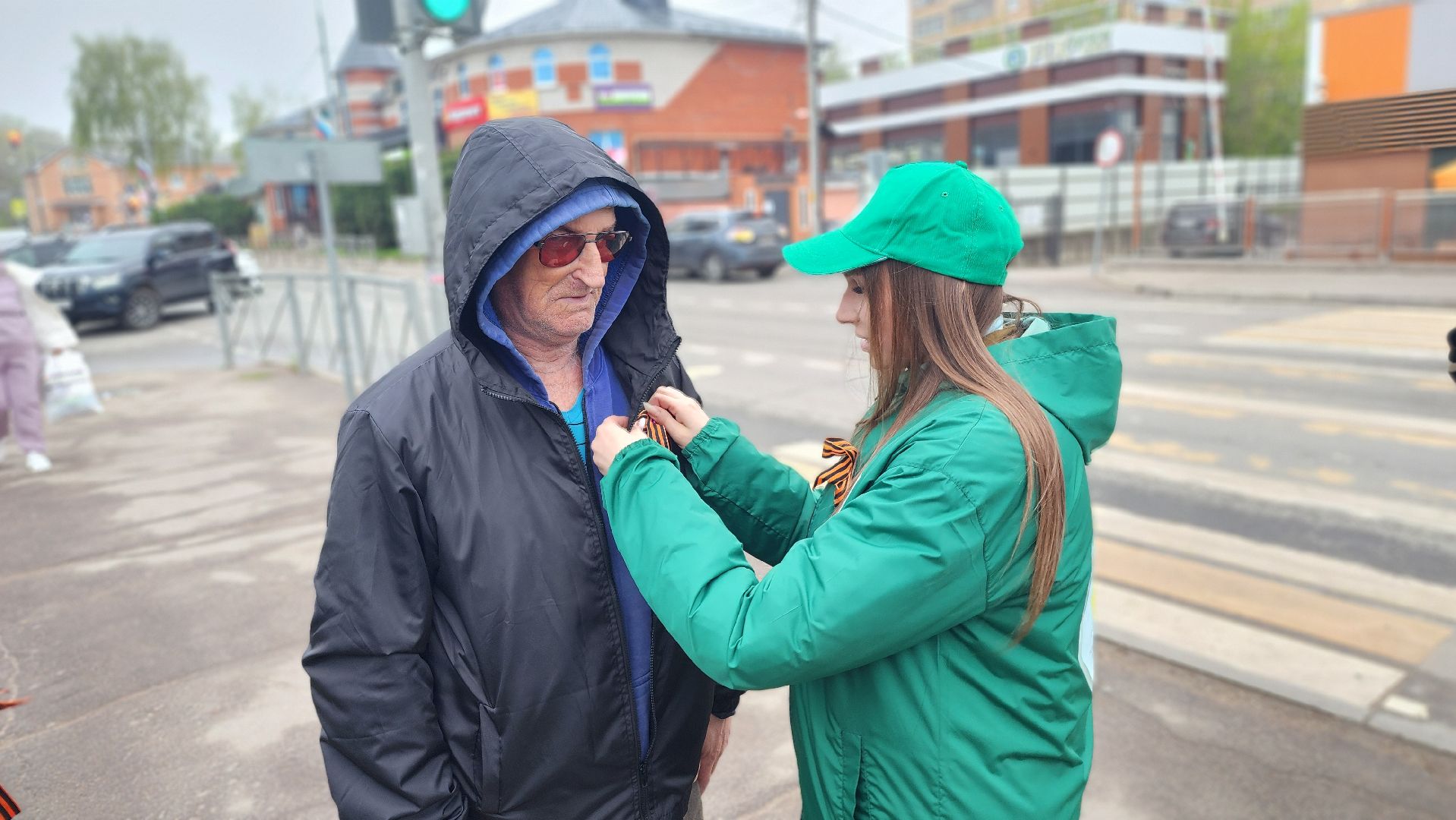 волоколамск, 9 мая, георгиевская ленточка,