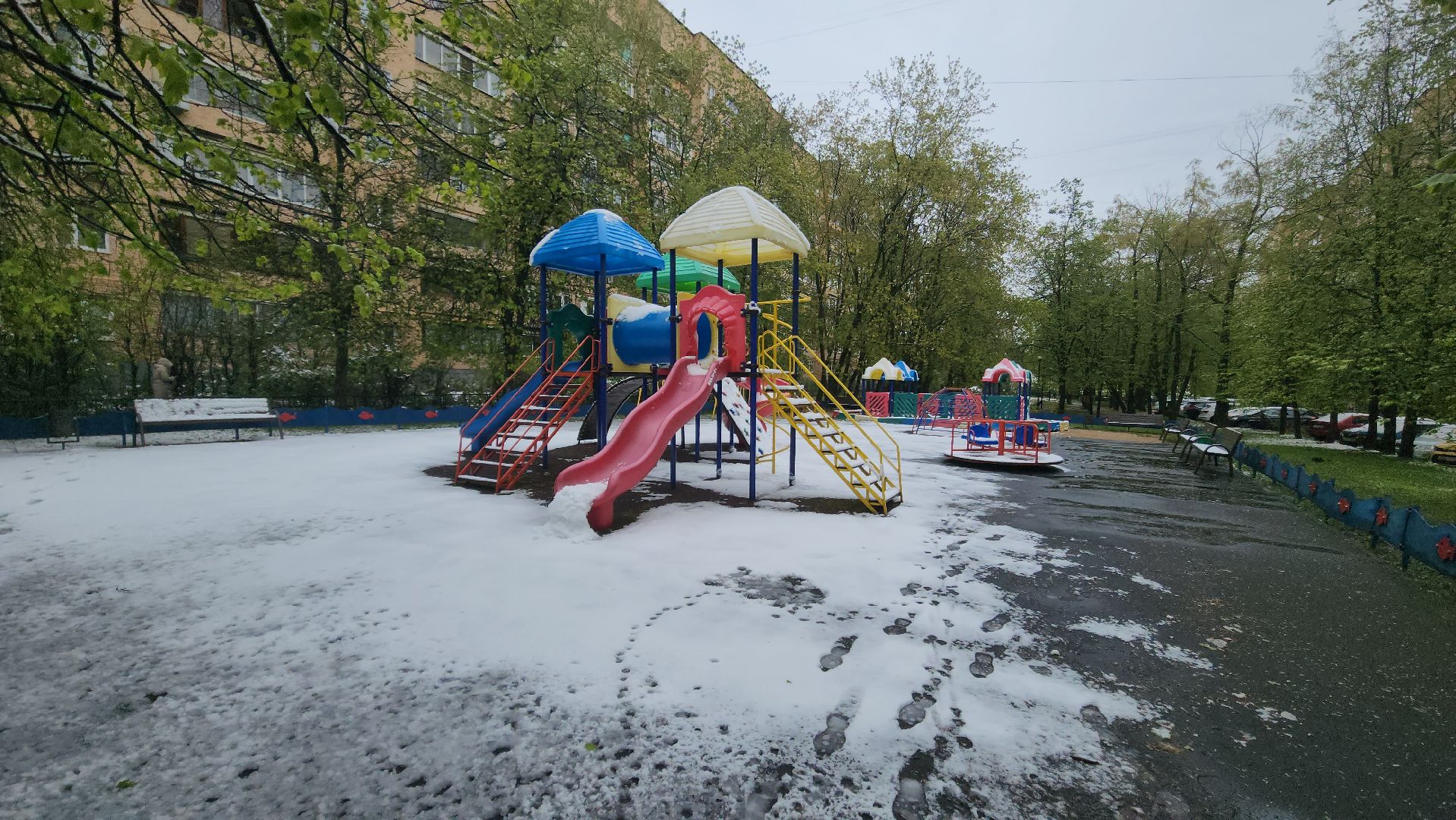 красногорск, снегопад, май, скандинавский циклон, ураган,