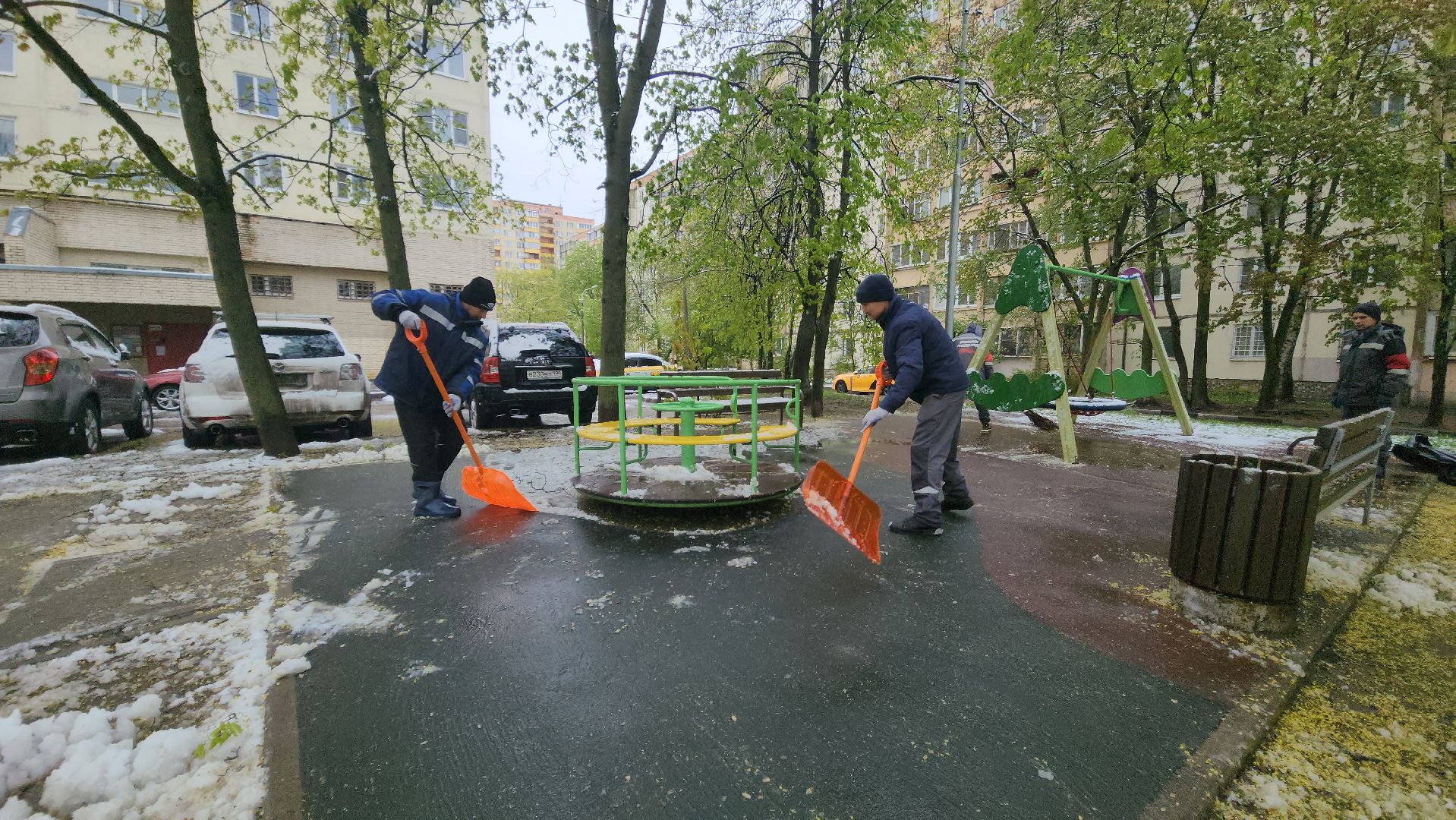 красногорск, снегопад, май, скандинавский циклон, ураган,
