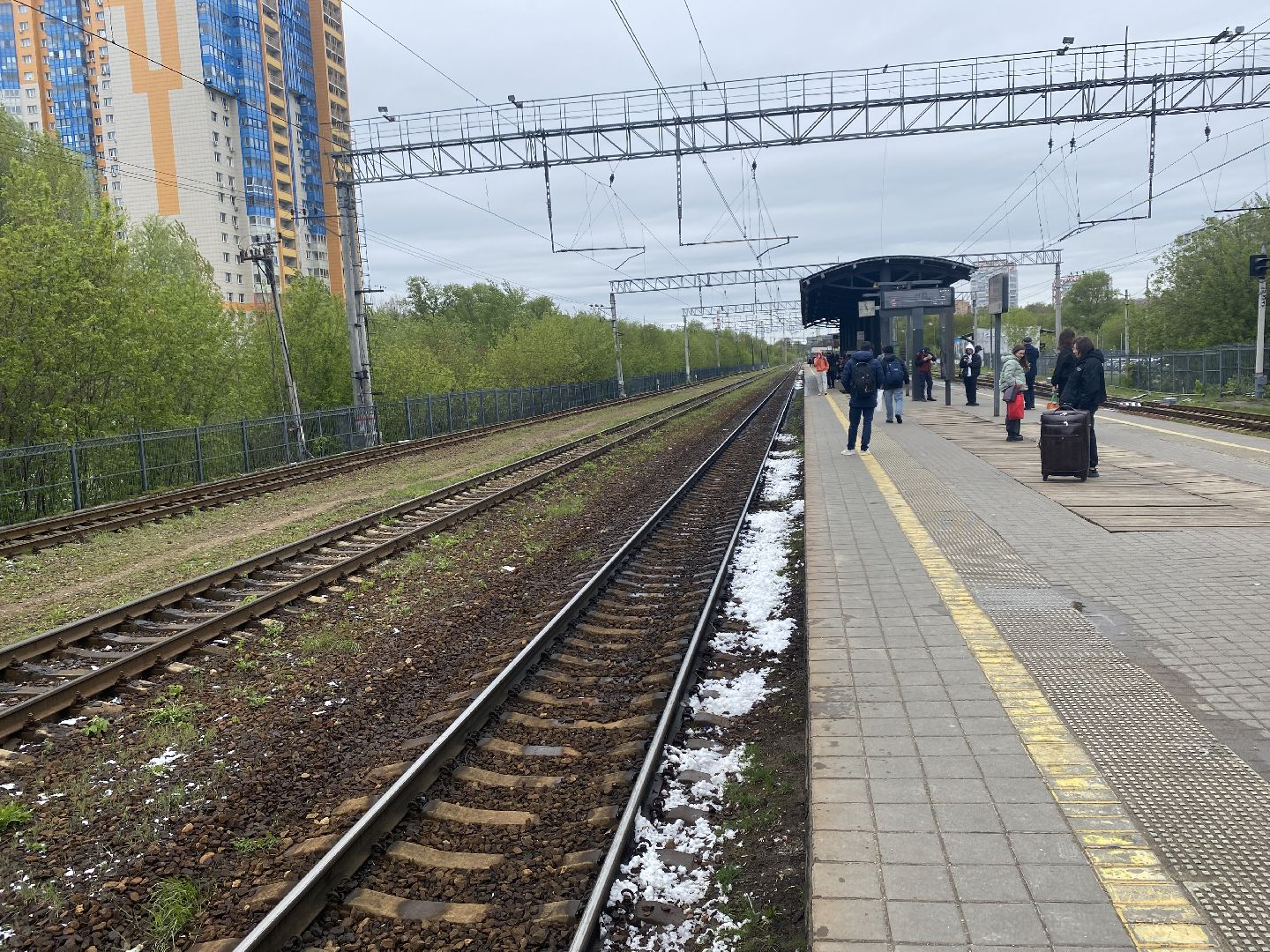 Снегопад , Сбой расписания работы поездов ,