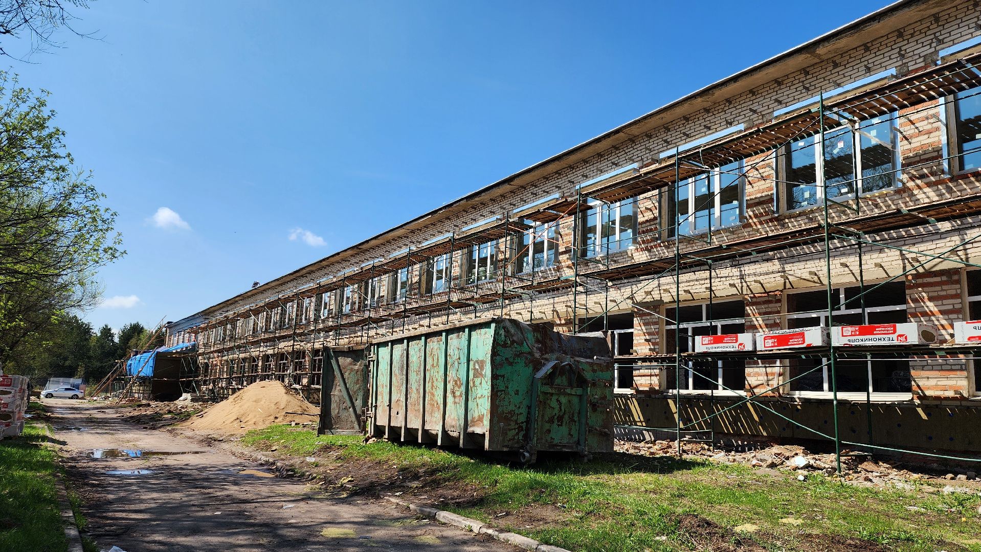 луховицы, капитальный ремонт школы в Белоомуте,